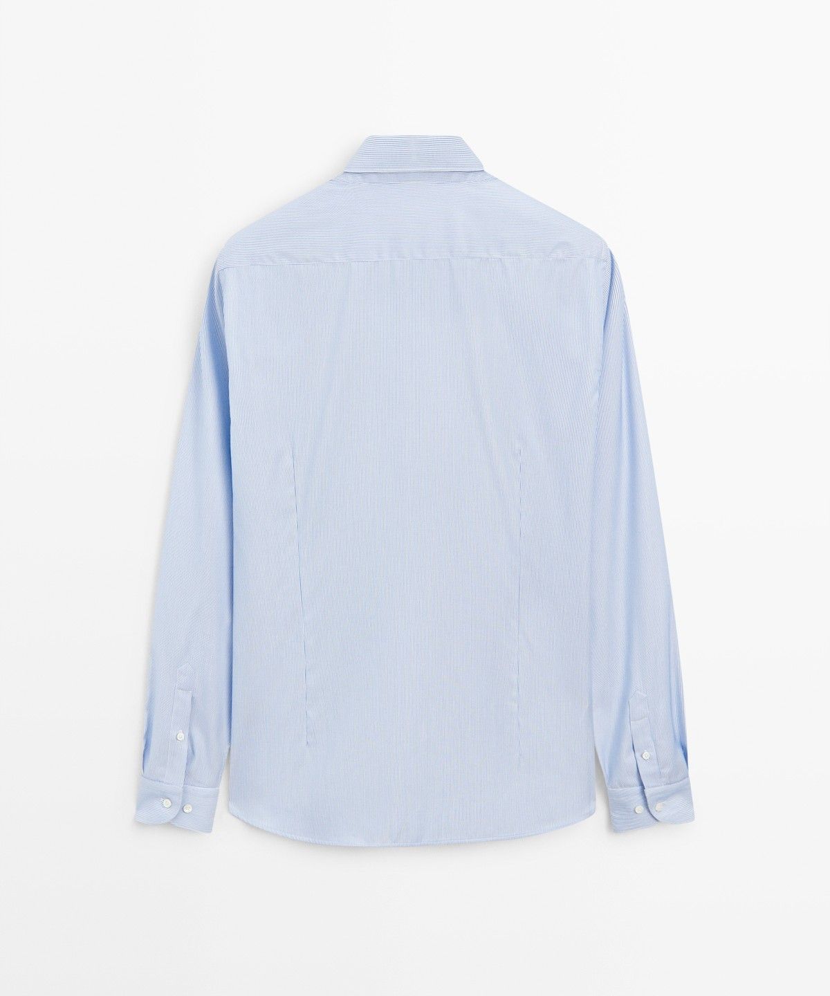 마시모두띠(MASSIMO DUTTI) 100% 코튼 슬림 핏 스트라이프 셔츠