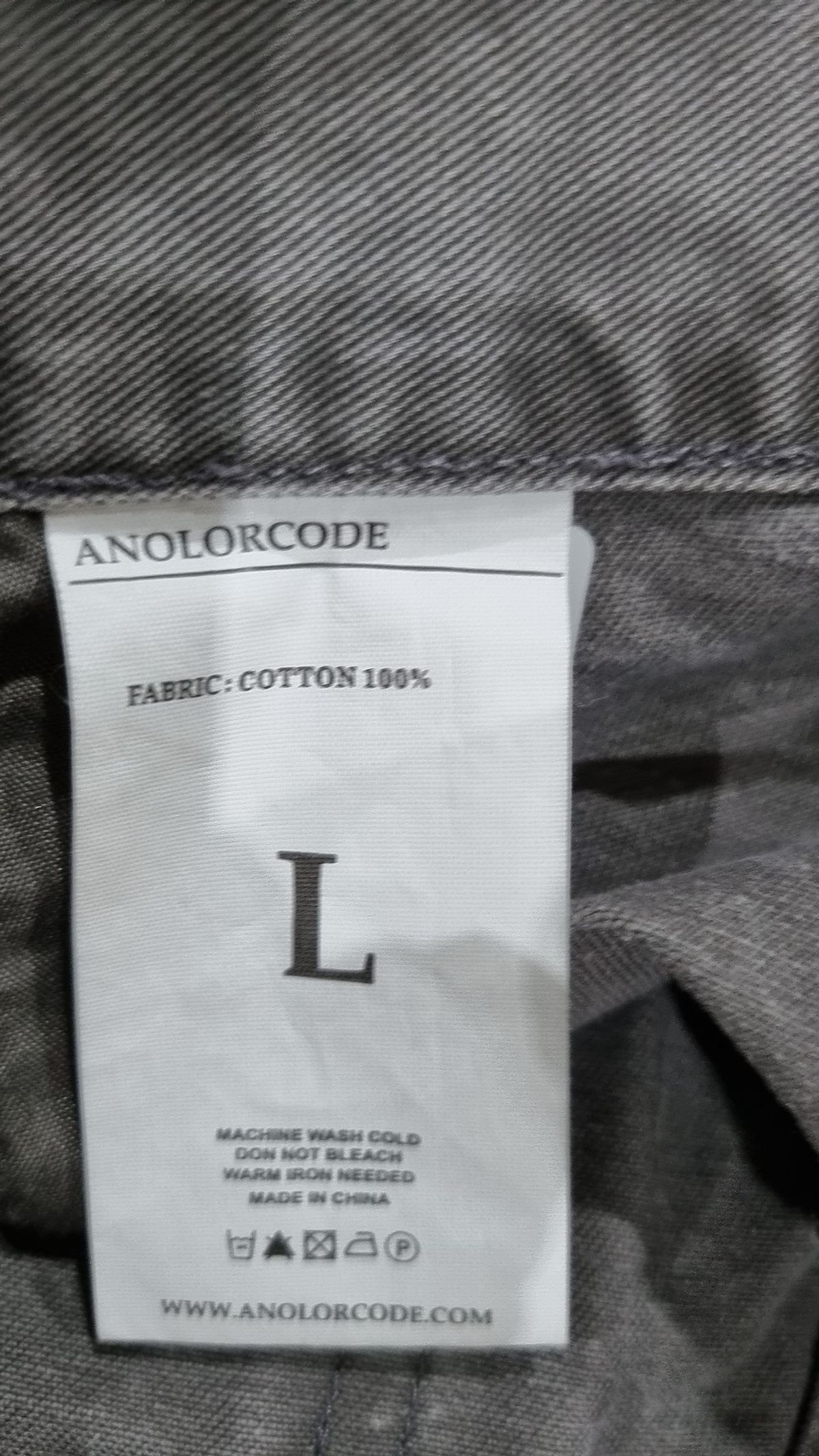어널러코드(ANOLORCODE) 코튼 팬츠 L