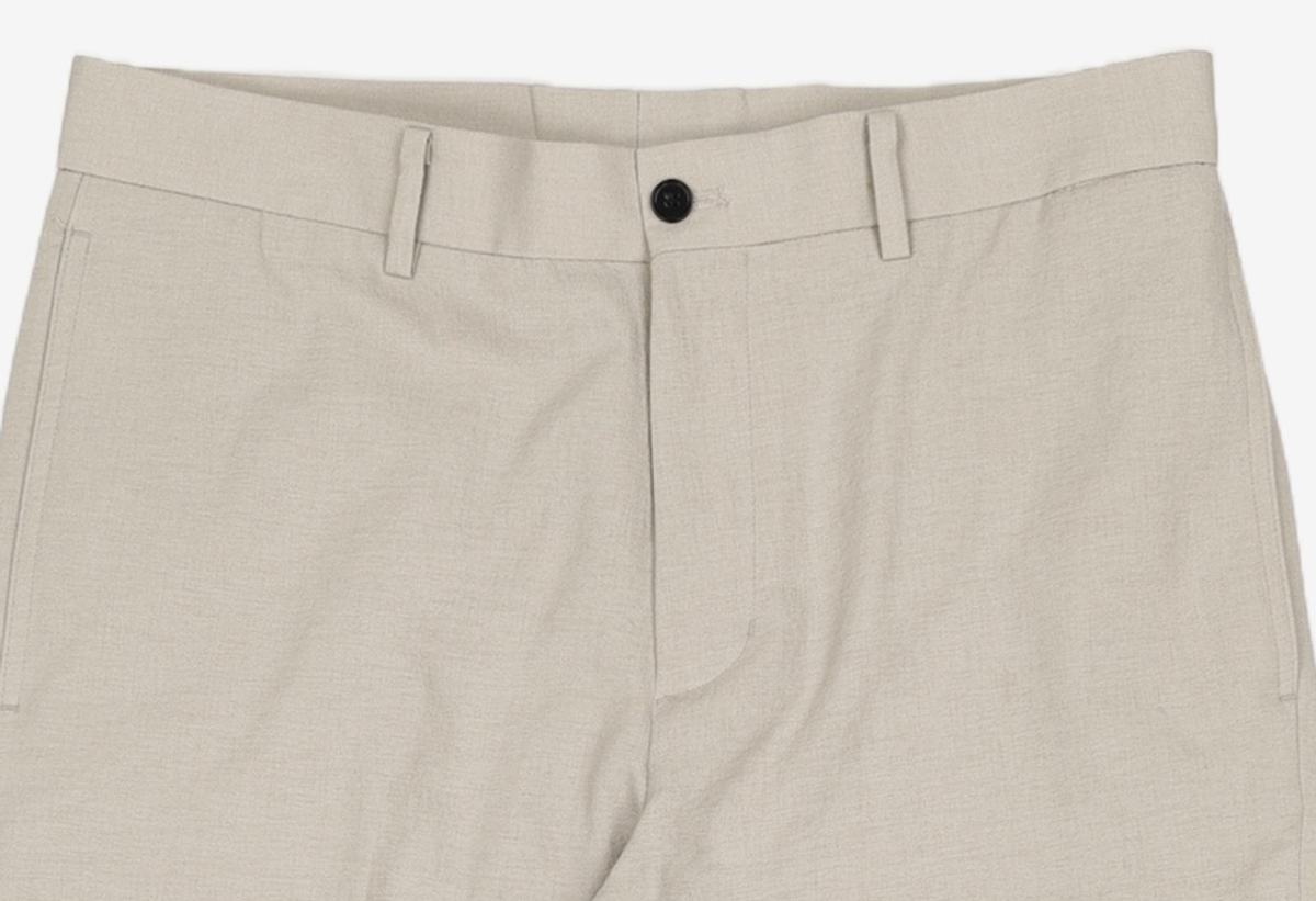 티엔지티(TNGT) CLOUD L/GREY CROP COOLING TURN UP TROUSERS TNPA1E716G2 82