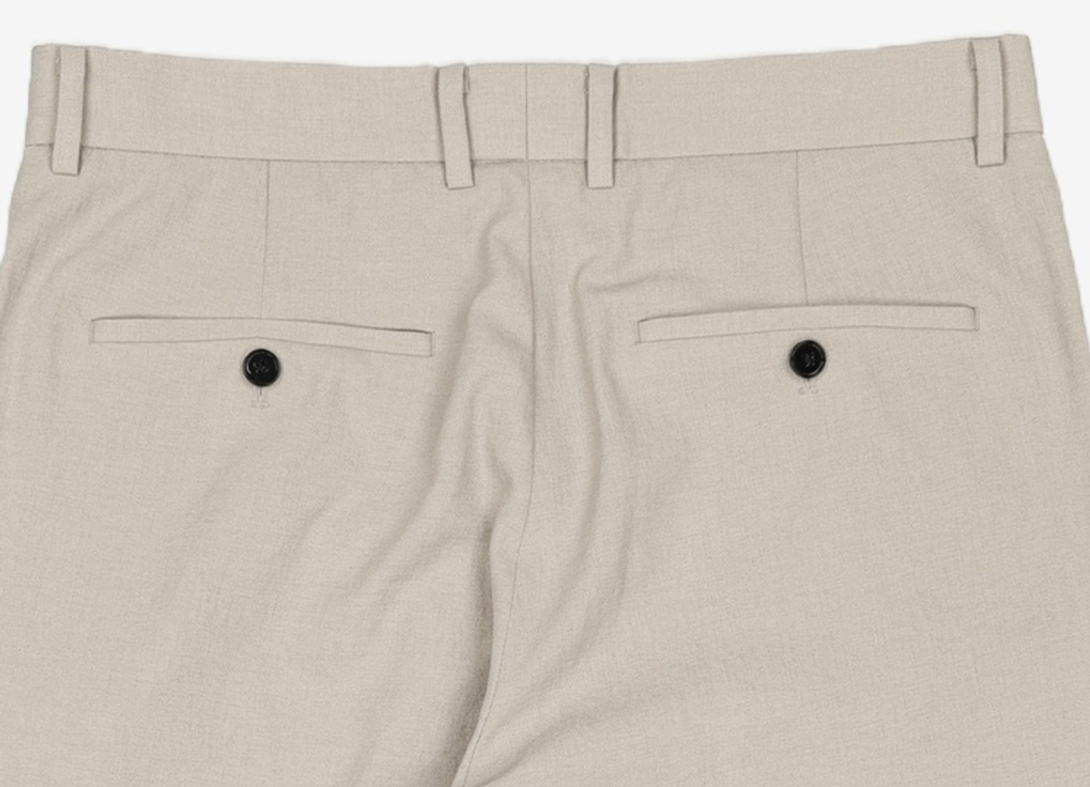 티엔지티(TNGT) CLOUD L/GREY CROP COOLING TURN UP TROUSERS TNPA1E716G2 82