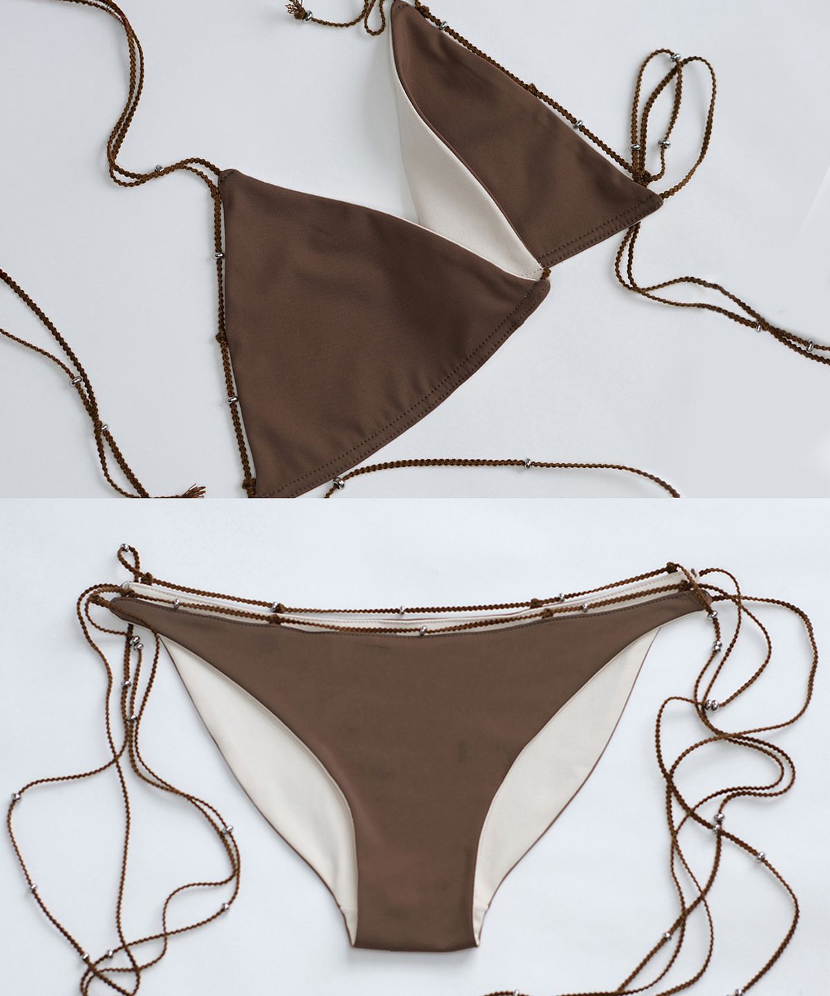 러브 크레이지 와일드 맨(LOVECRAZYWILDMAN) RONDELL BIKINI Brown