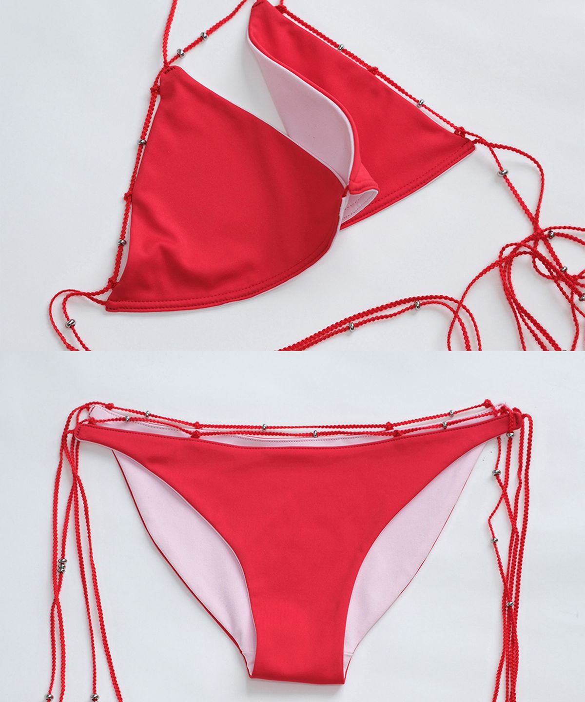 러브 크레이지 와일드 맨(LOVECRAZYWILDMAN) RONDELL BIKINI Red