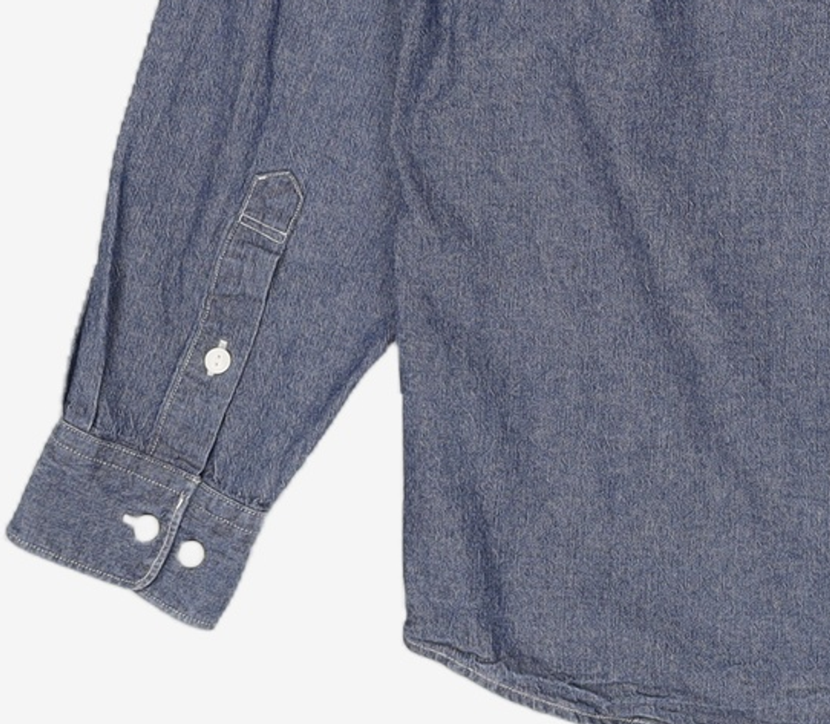 프리즘웍스(FRIZMWORKS) CIGARETTE POCKET CHAMBRAY SHIRT _ INDIGO L