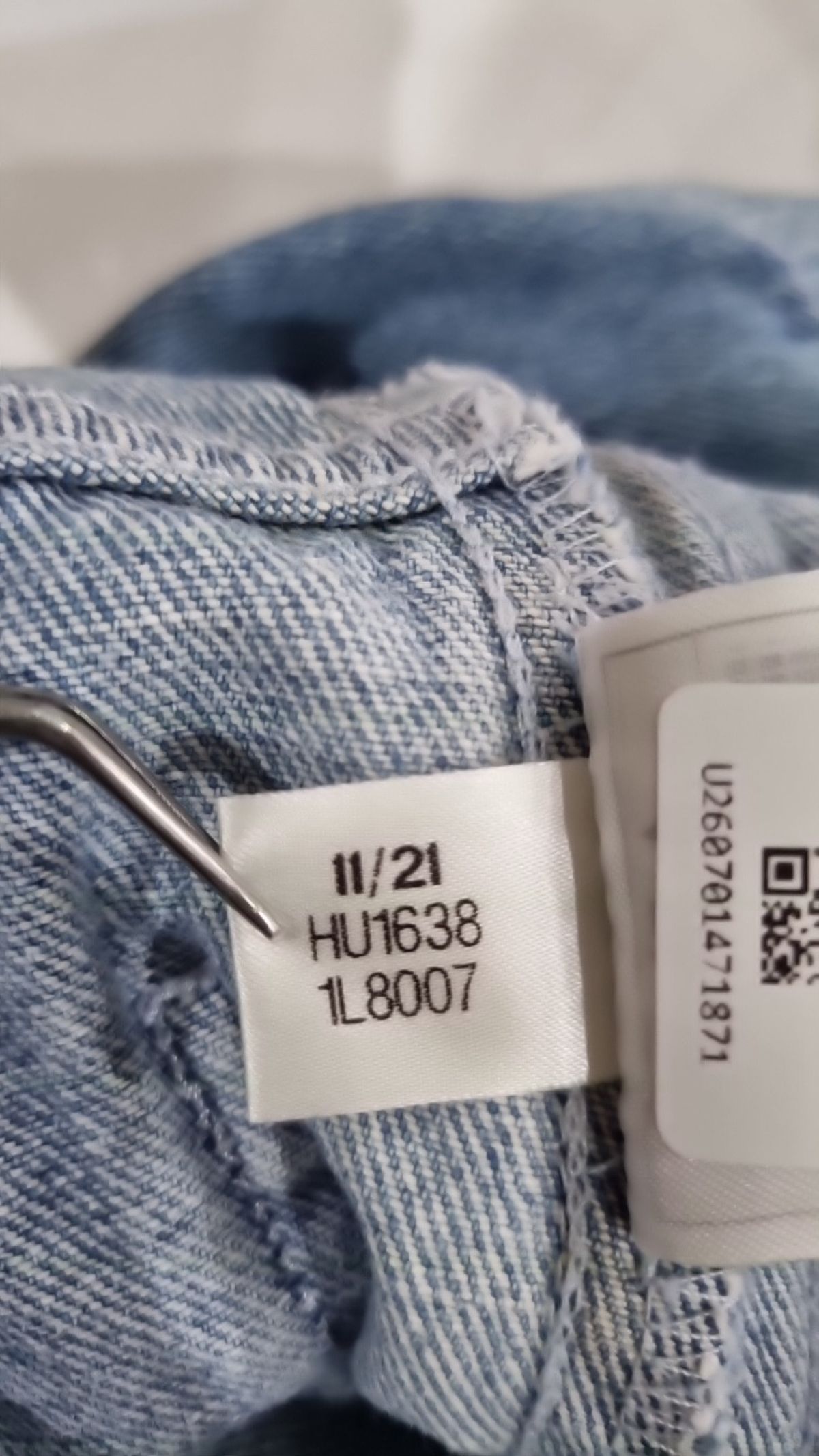 아디다스(ADIDAS) 데님 팬츠 W - 블루 / HU1638 2XS