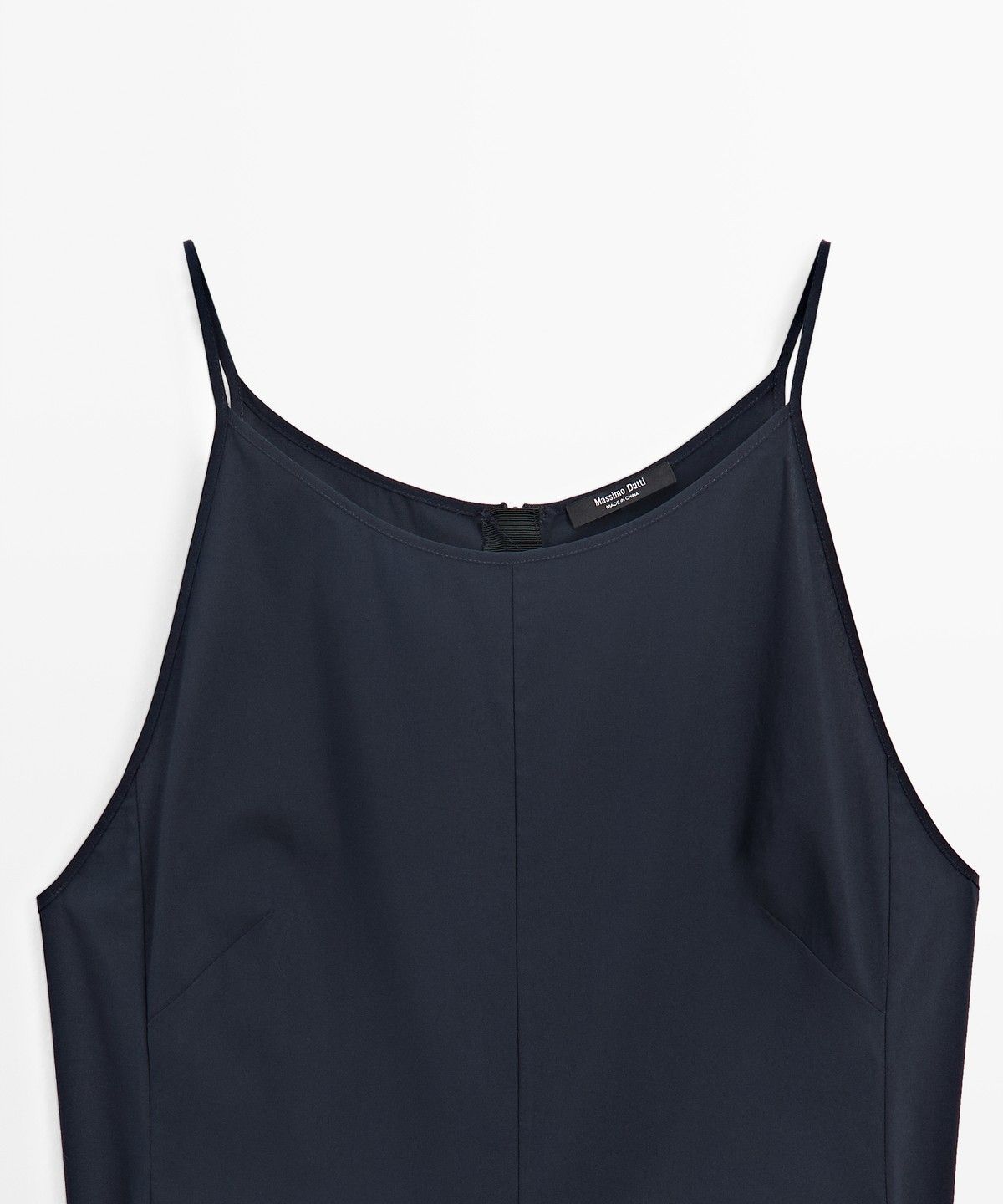 마시모두띠(MASSIMO DUTTI) 포플린 슬림 스트랩 원피스