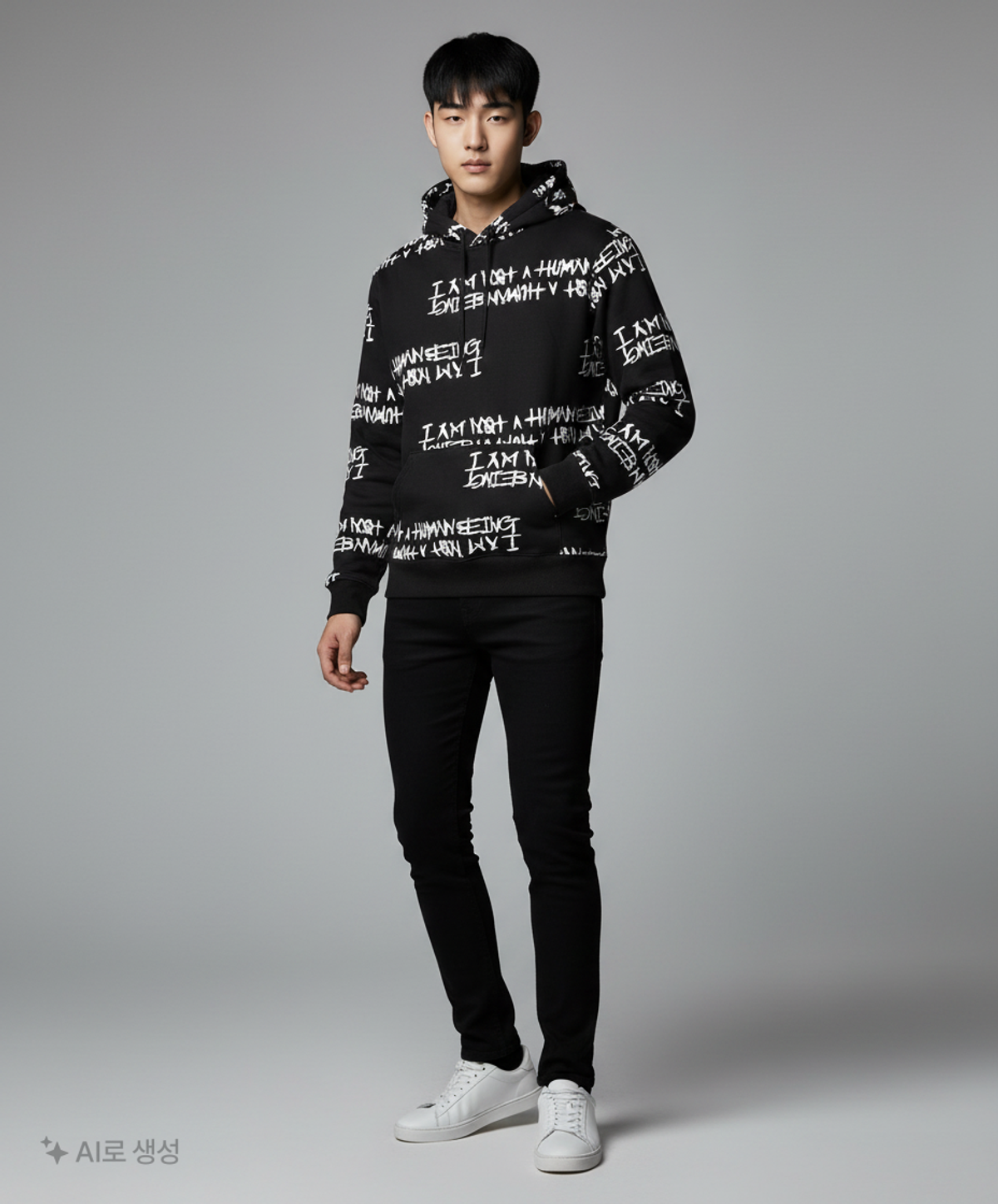 아임낫어휴먼비잉(I AM NOT A HUMAN BEING) 후드 티셔츠 XL