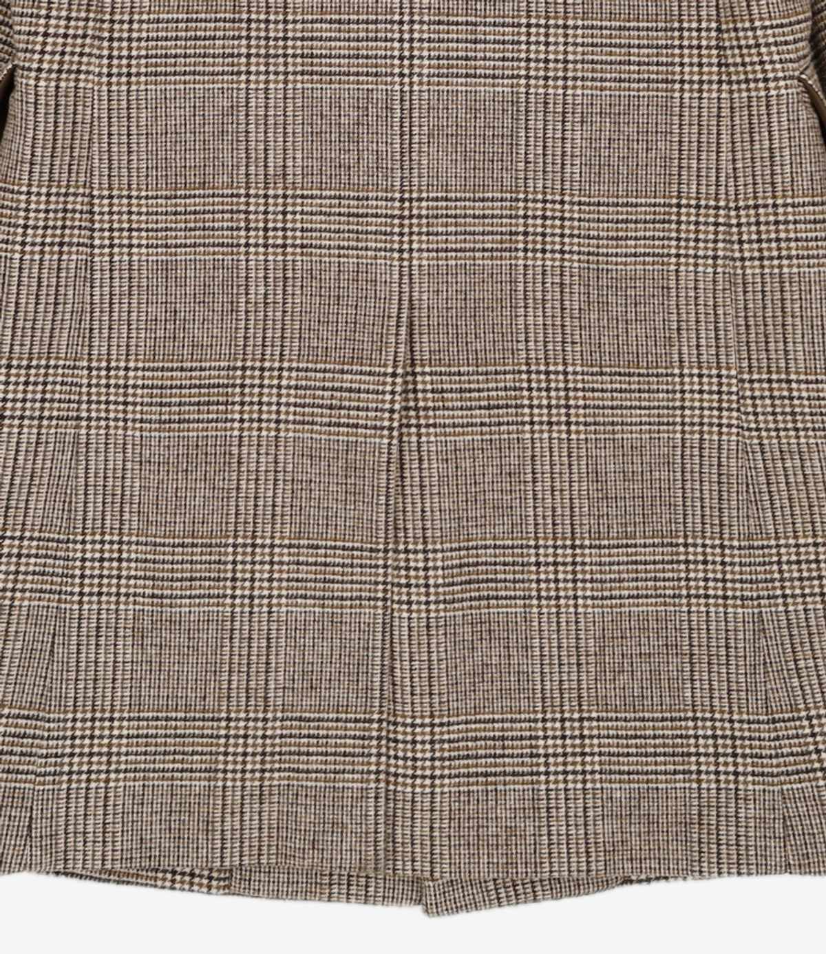 가먼트레이블(GARMENT LABLE) GL Single Coat - Check 100
