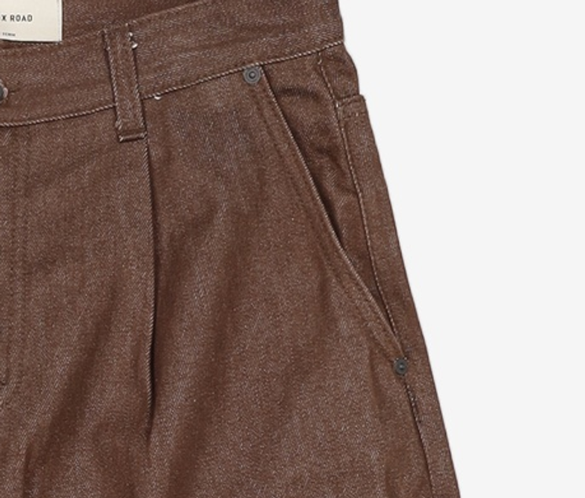 86로드(86ROAD) REAL WIDE ONE TUCK DENIM BROWN / WIDE 28