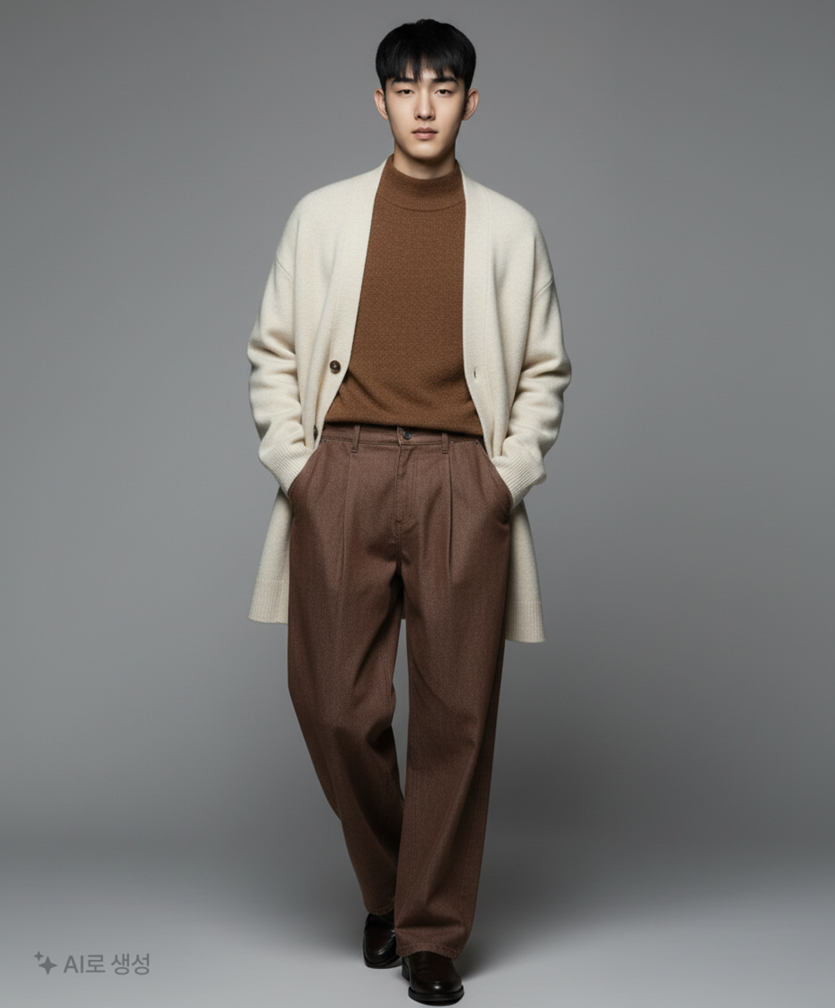 86로드(86ROAD) REAL WIDE ONE TUCK DENIM BROWN / WIDE 28