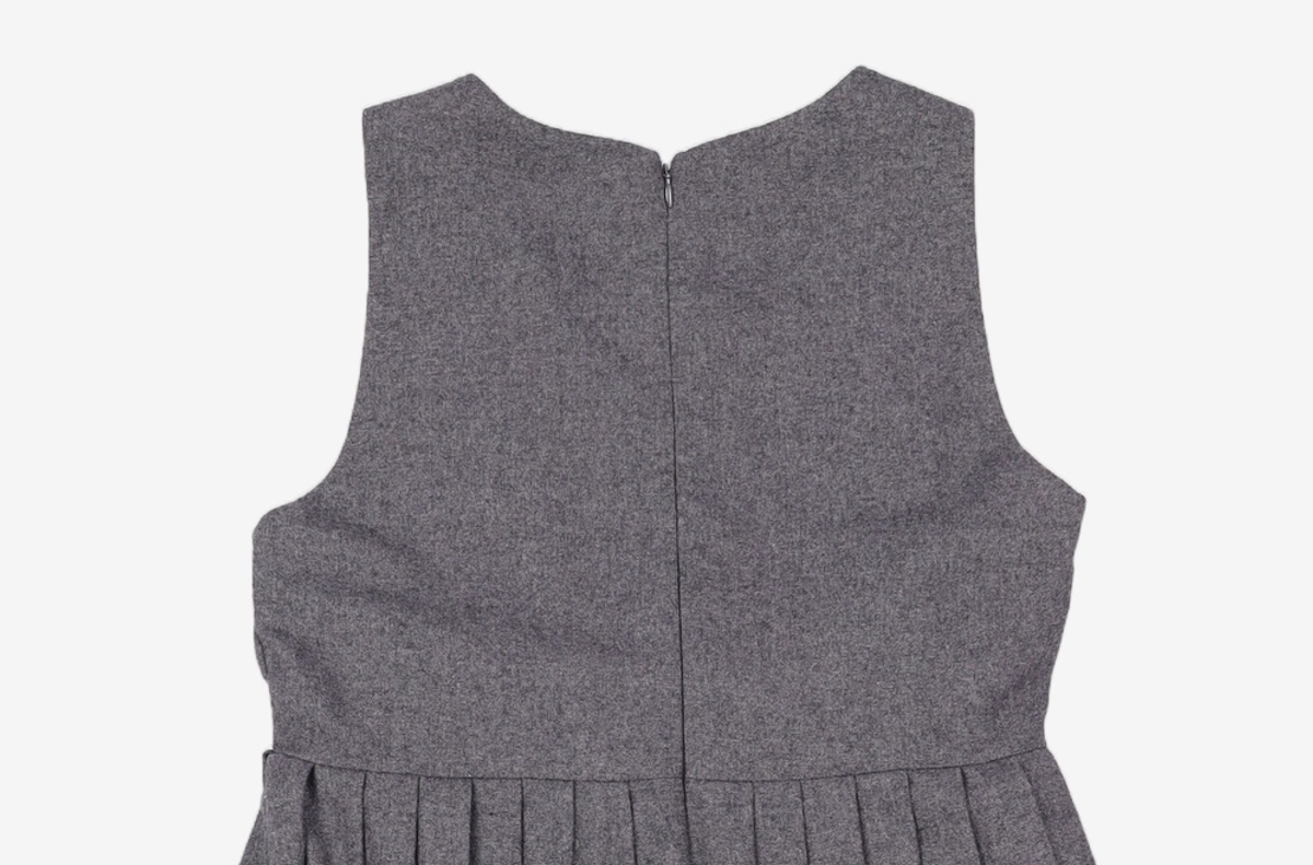 미쏘(MIXXO) 스퀘어넥 플리츠 롱 원피스 MIWOWBV23G S