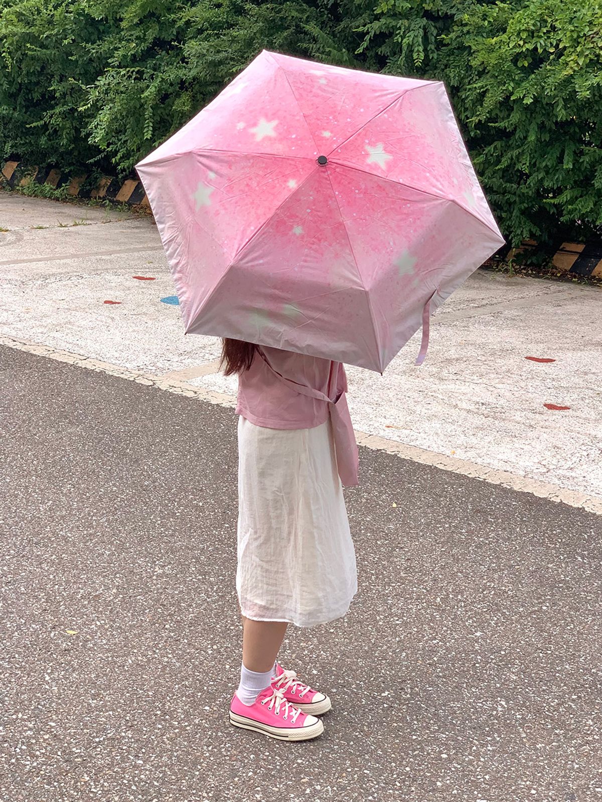 올리베(OLIVET) Olivet Asac Asac Peach Umbrella (복숭아 암막 경량 양우산)