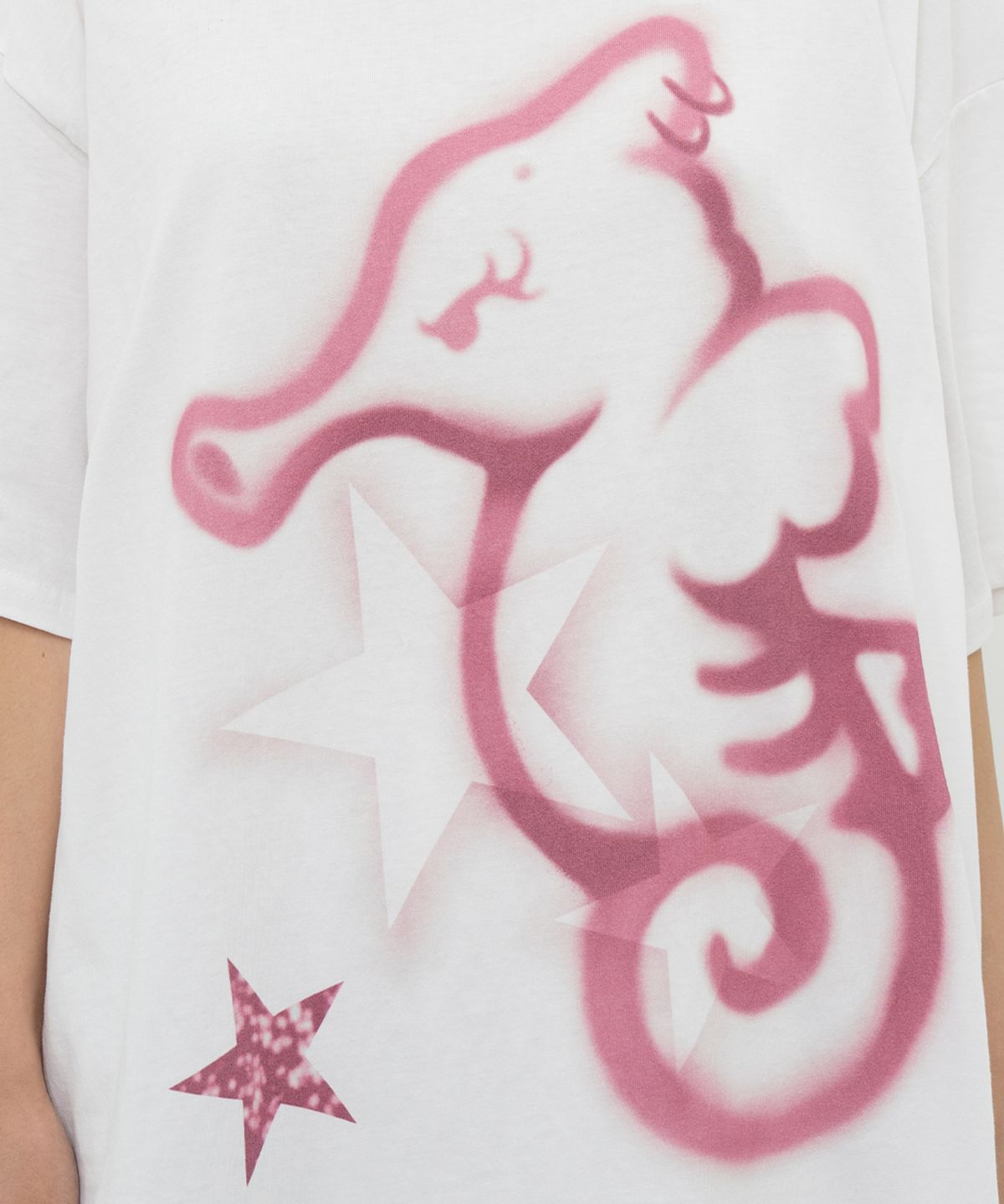 비피피(BFEEP) SEAHORSE BOXY TEE_WHITE