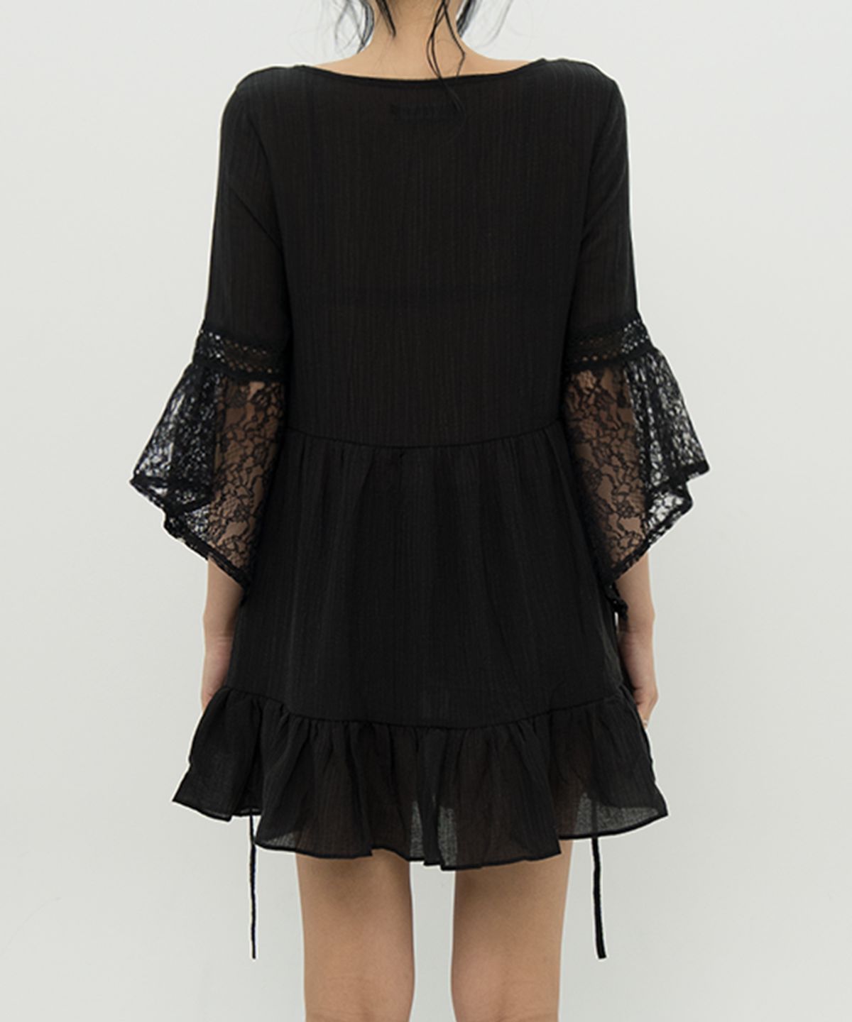 비피피(BFEEP) LACE SHEER DRESS _ BLACK