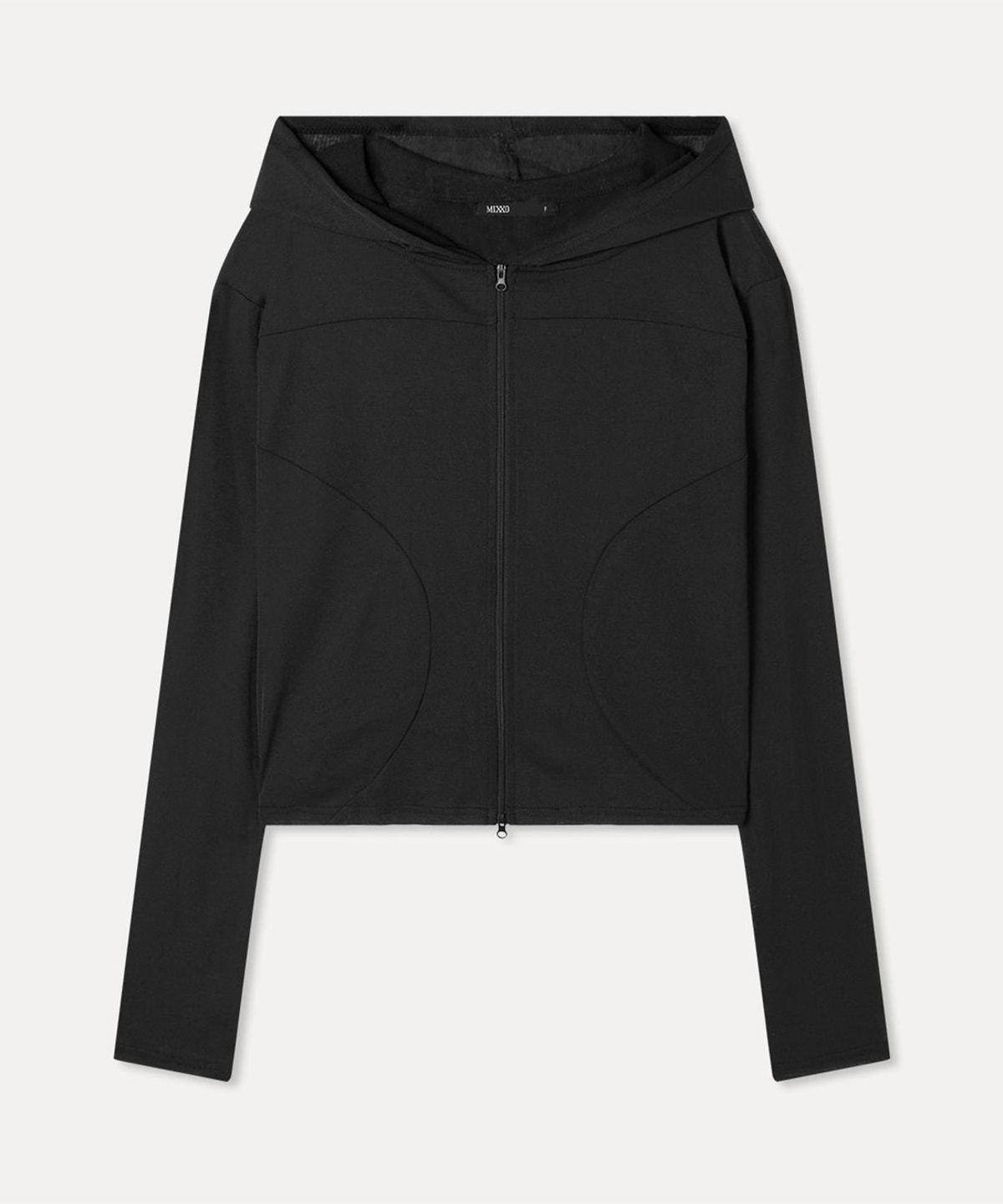 미쏘(MIXXO) 시스루 집업 티셔츠_MIWCMG90AA