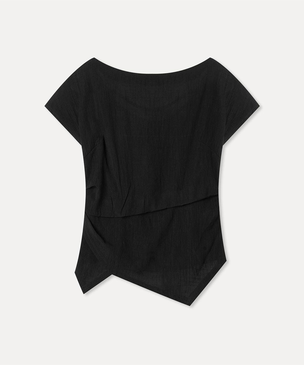 미쏘(MIXXO) 턱 변형 블라우스_MIWBWG80AA