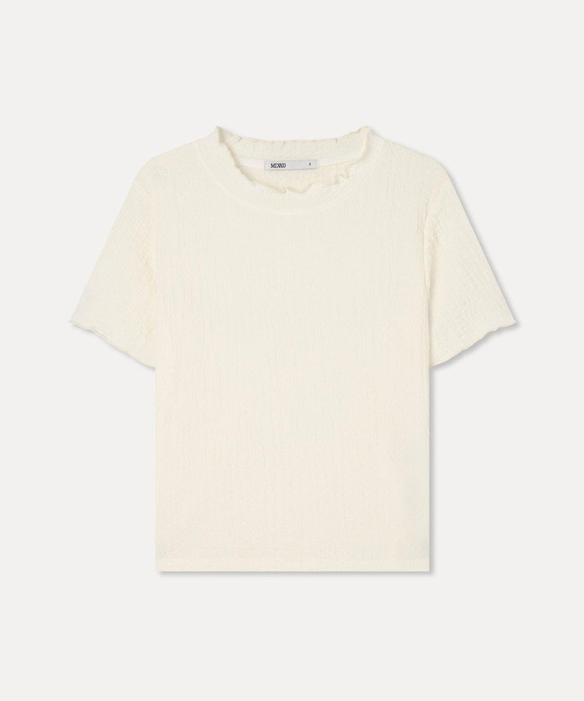 미쏘(MIXXO) 링클 반팔 티셔츠_MIWHWG95AA