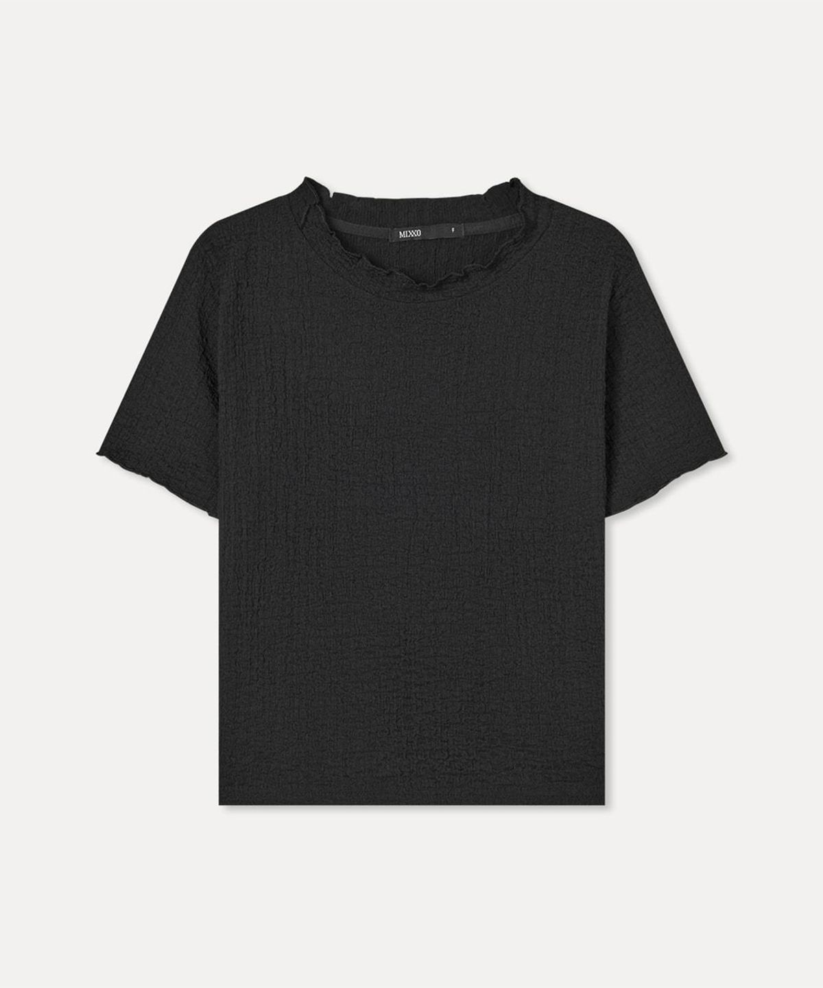 미쏘(MIXXO) 링클 반팔 티셔츠_MIWHWG95AA