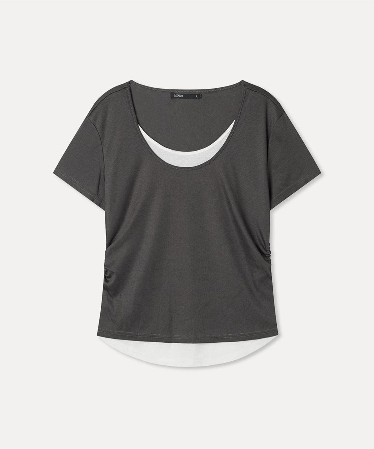 미쏘(MIXXO) 레이어드 반팔 티셔츠_MIWHWG96AA