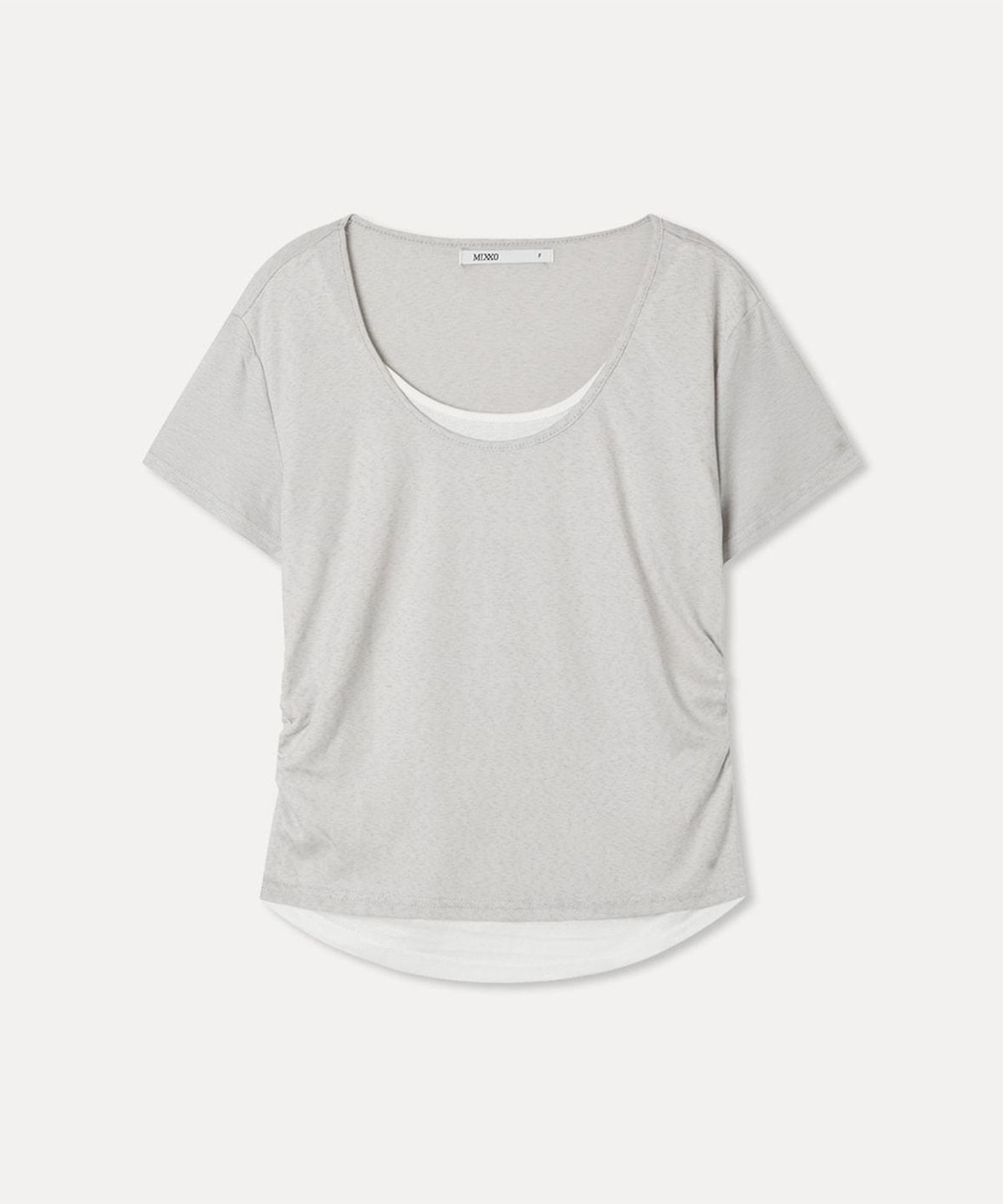 미쏘(MIXXO) 레이어드 반팔 티셔츠_MIWHWG96AA
