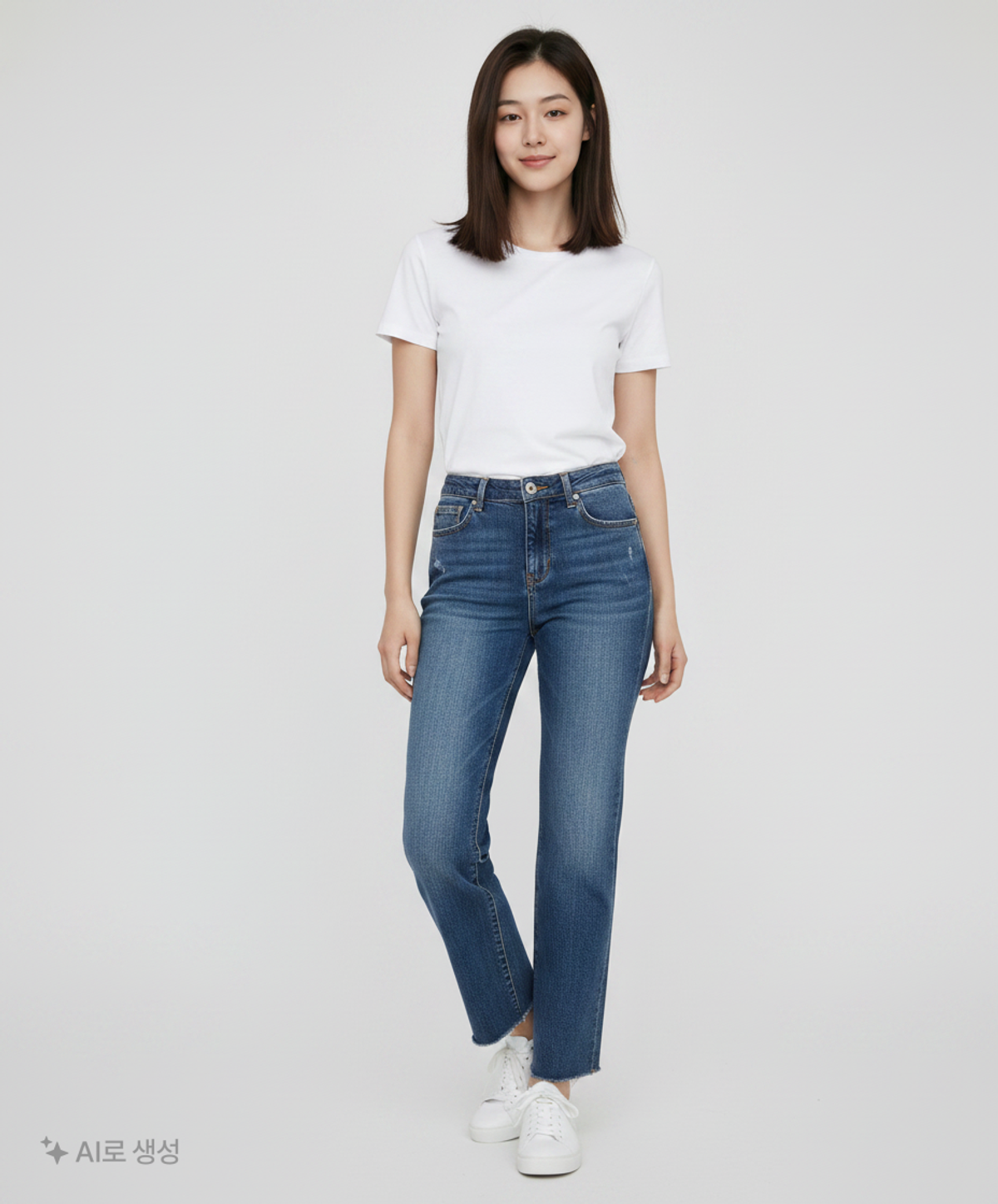 게스(GUESS) 여성 턴업 인디고 와이드크롭 데님 64