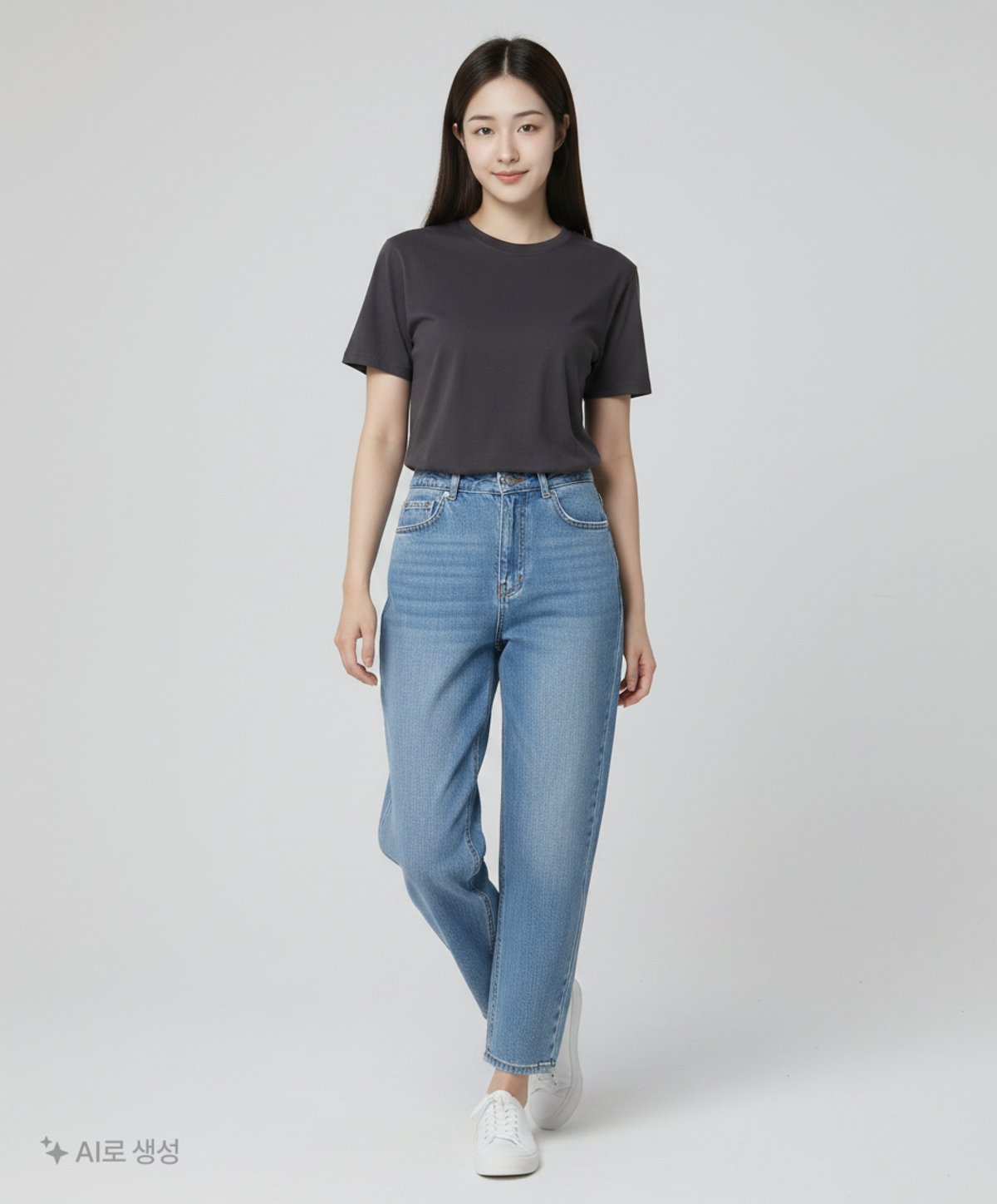 챔피온(CHAMPION) T425 로고 무지 반팔티 블랙 T425BK S