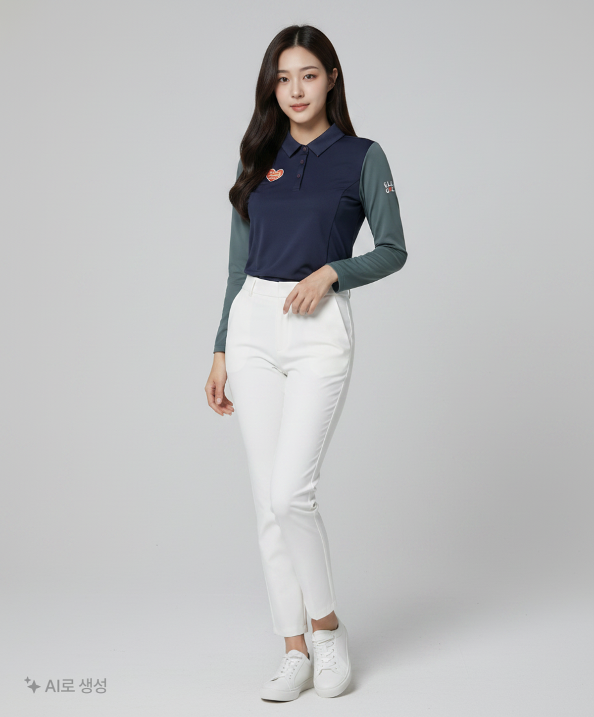 엘르골프(ELLE GOLF) 피케/카라 티셔츠 90