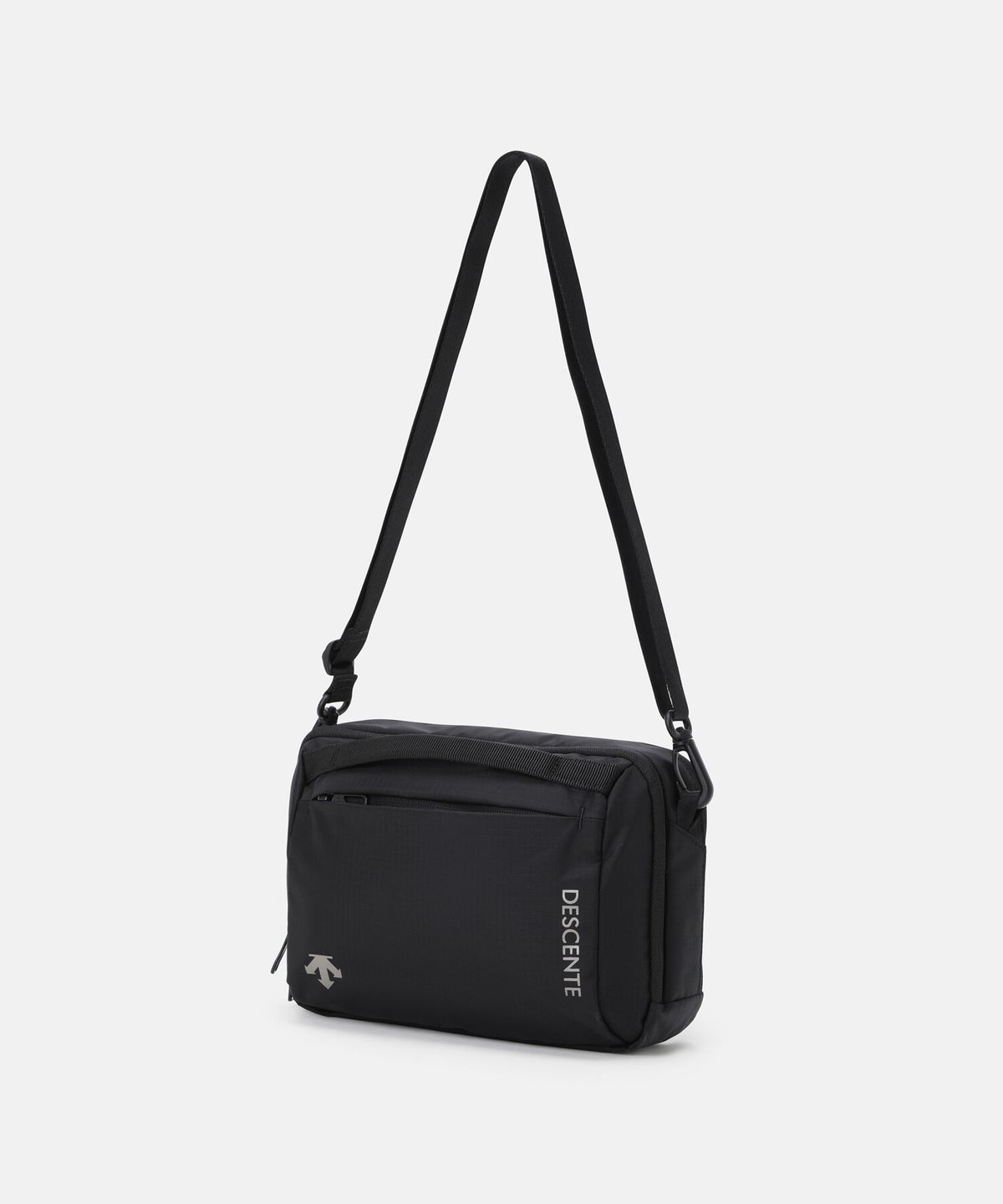 데상트(DESCENTE) 립 2WAY 파우치 크로스백 블랙 SR323UBG7F