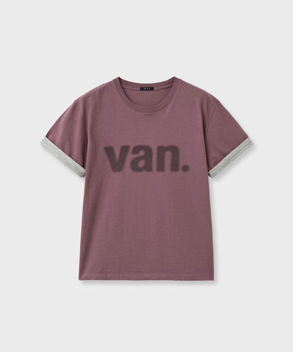 바니쉬먼트(VANISHMENT) Van. roll up tee_wine