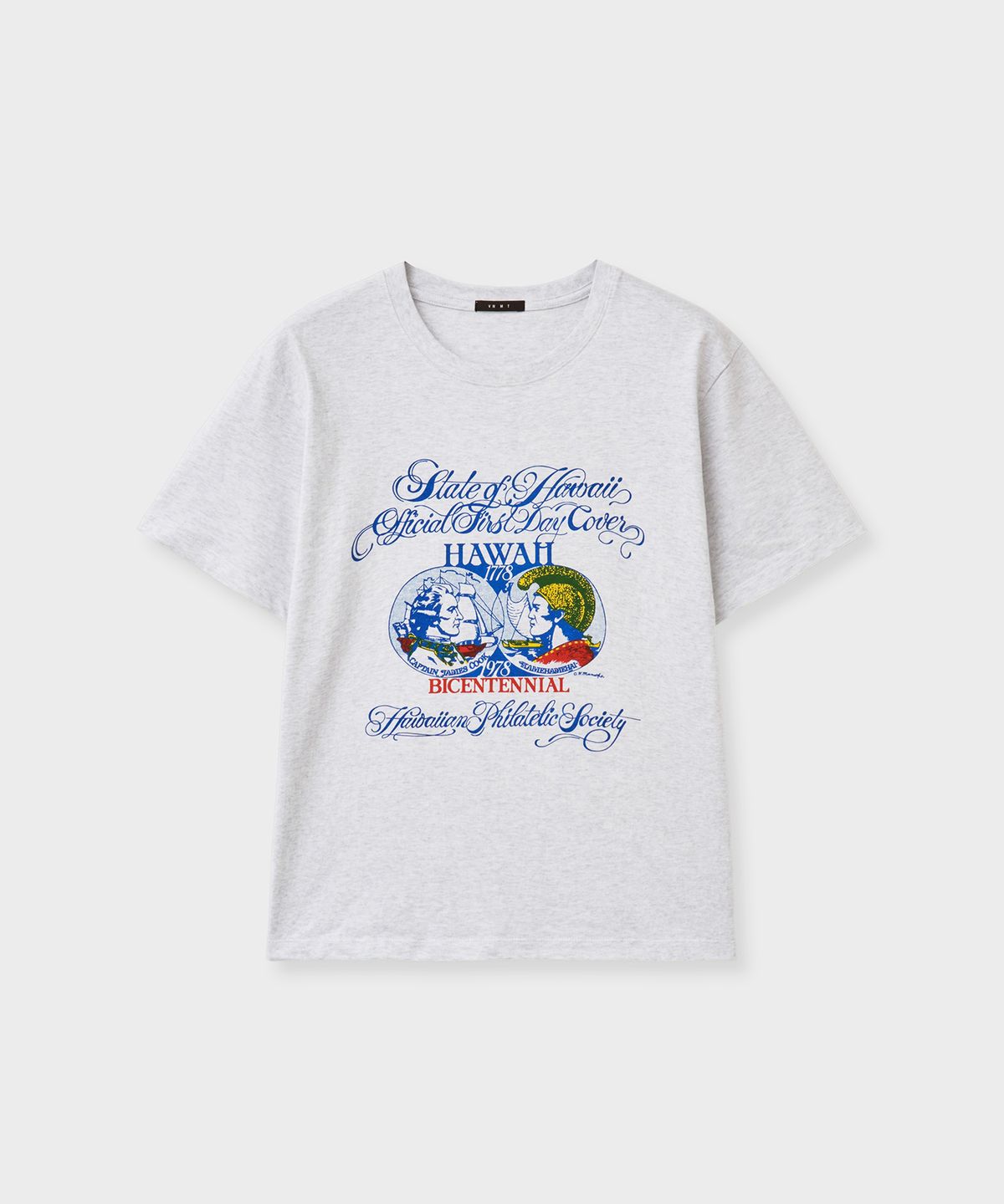 바니쉬먼트(VANISHMENT) Hawaii tee_light gray