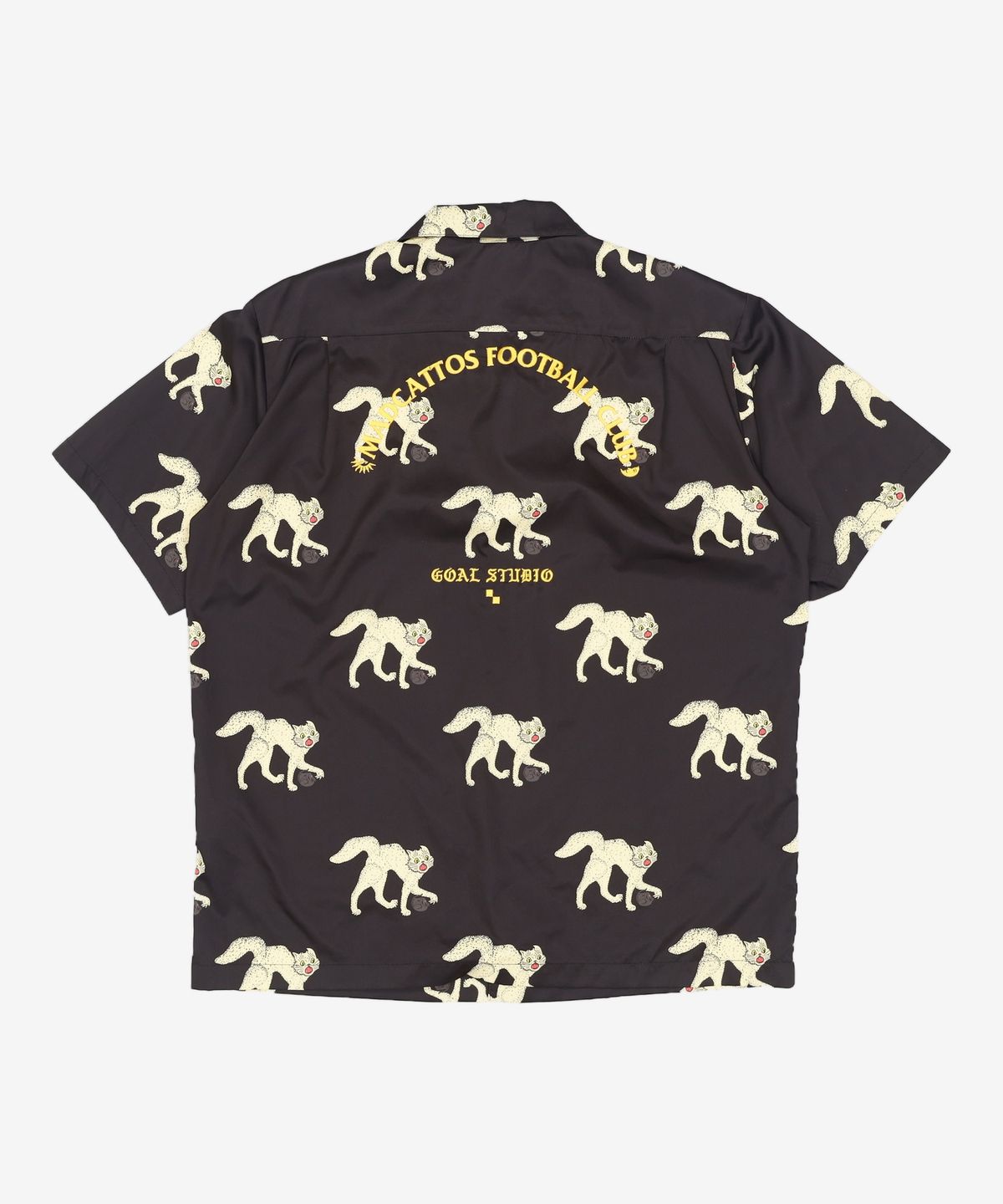 골스튜디오(GOALSTUDIO) MC ALL OVER PATTERN HALF SHIRTS - BLACK L