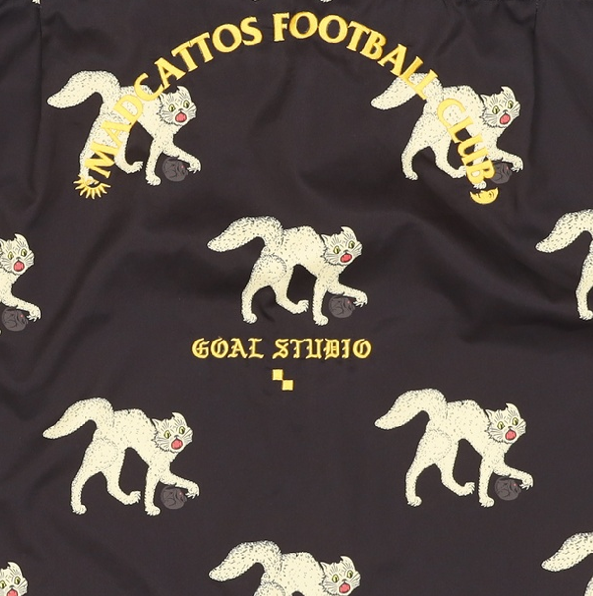 골스튜디오(GOALSTUDIO) MC ALL OVER PATTERN HALF SHIRTS - BLACK L