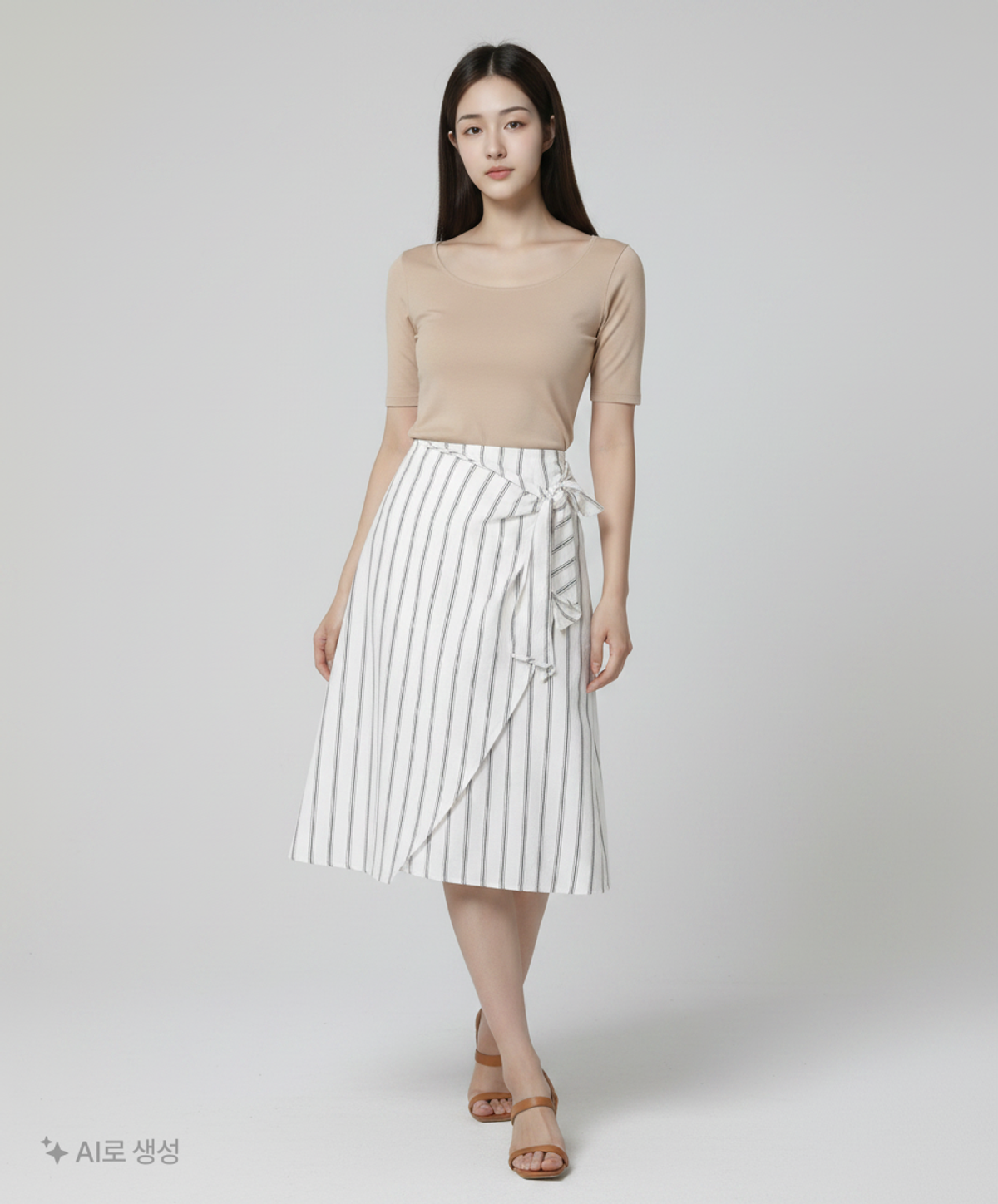 자라 베이직(ZARA BASIC) 미디스커트 M