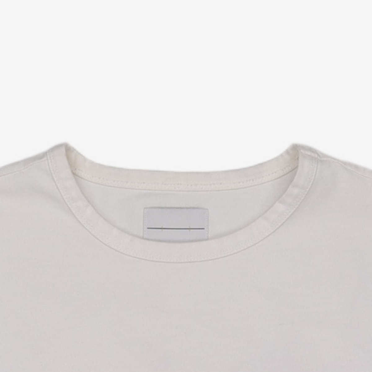 메종미네드(MAISON MINED) SMALL LOGO HALF SLEEVE WHITE S