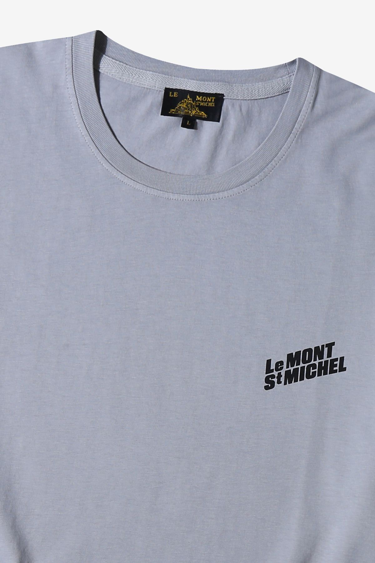 르몽생미셸(LE MONT ST MICHEL) Back Printed T-shirt_Grey