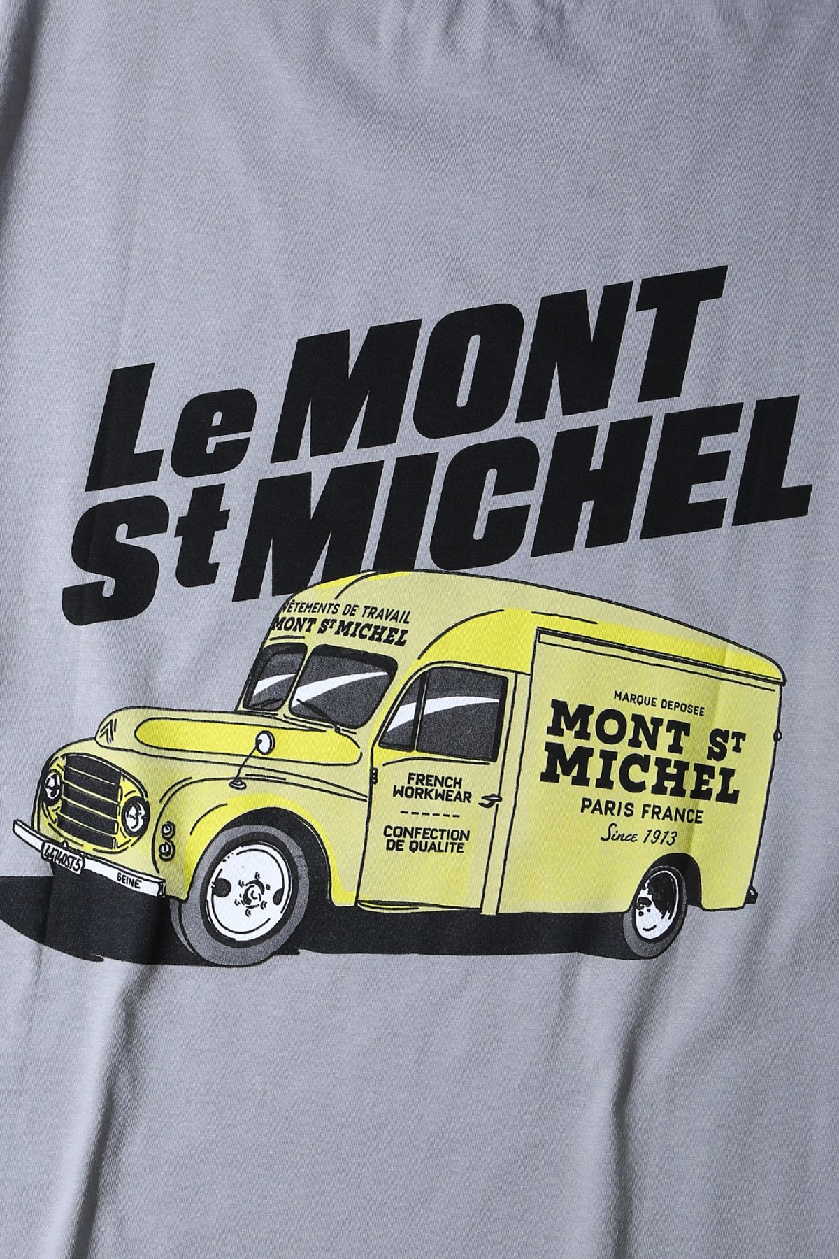 르몽생미셸(LE MONT ST MICHEL) Back Printed T-shirt_Grey