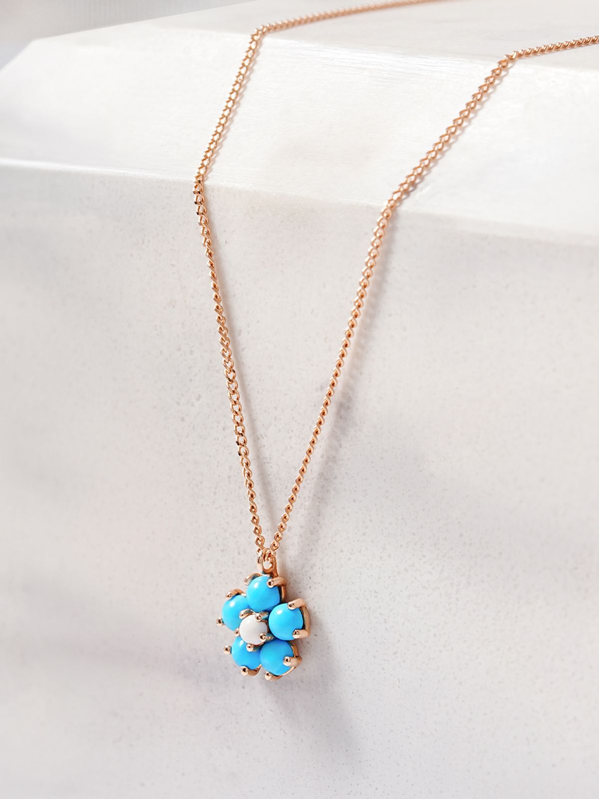 미니멀피어싱(MINIMALPIERCING) 14K 18K 오션 플라워 목걸이