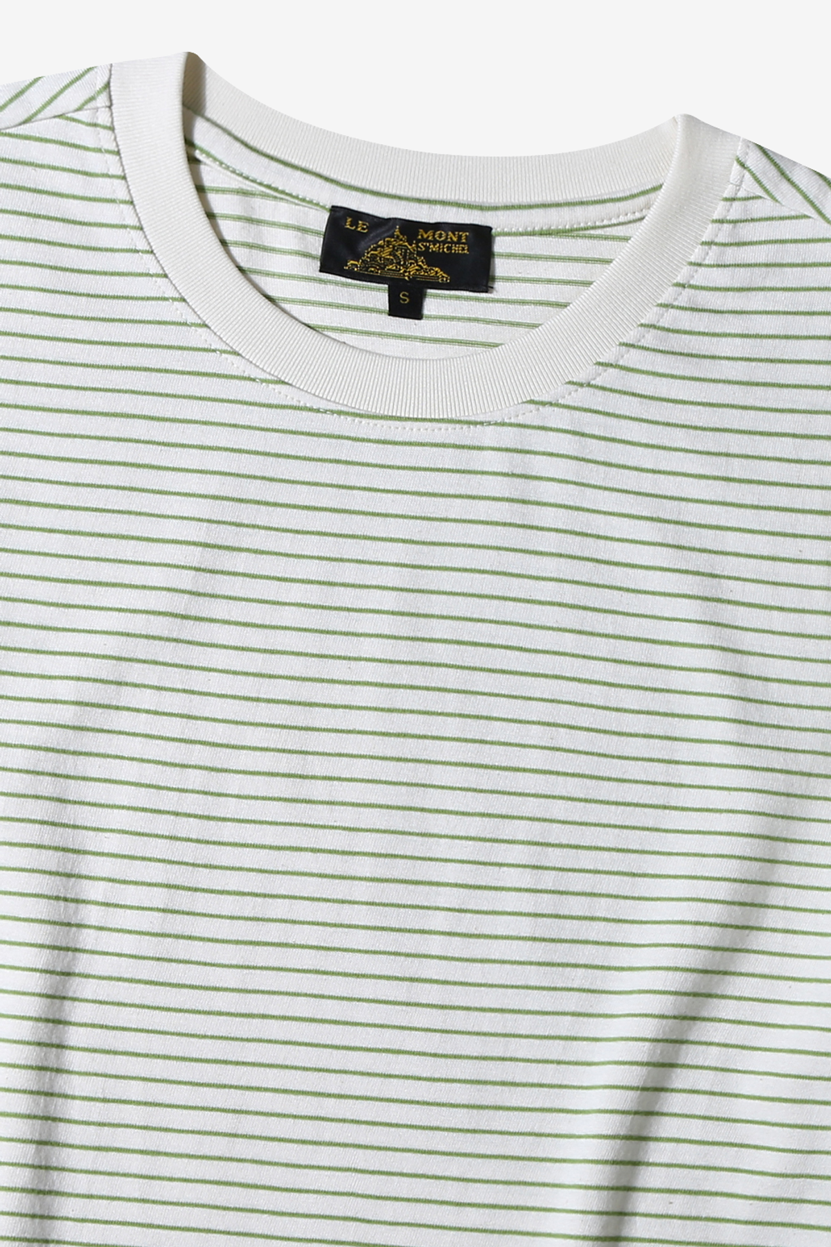 르몽생미셸(LE MONT ST MICHEL) Cotton Stripe T-shirt_VER.2_Ivory
