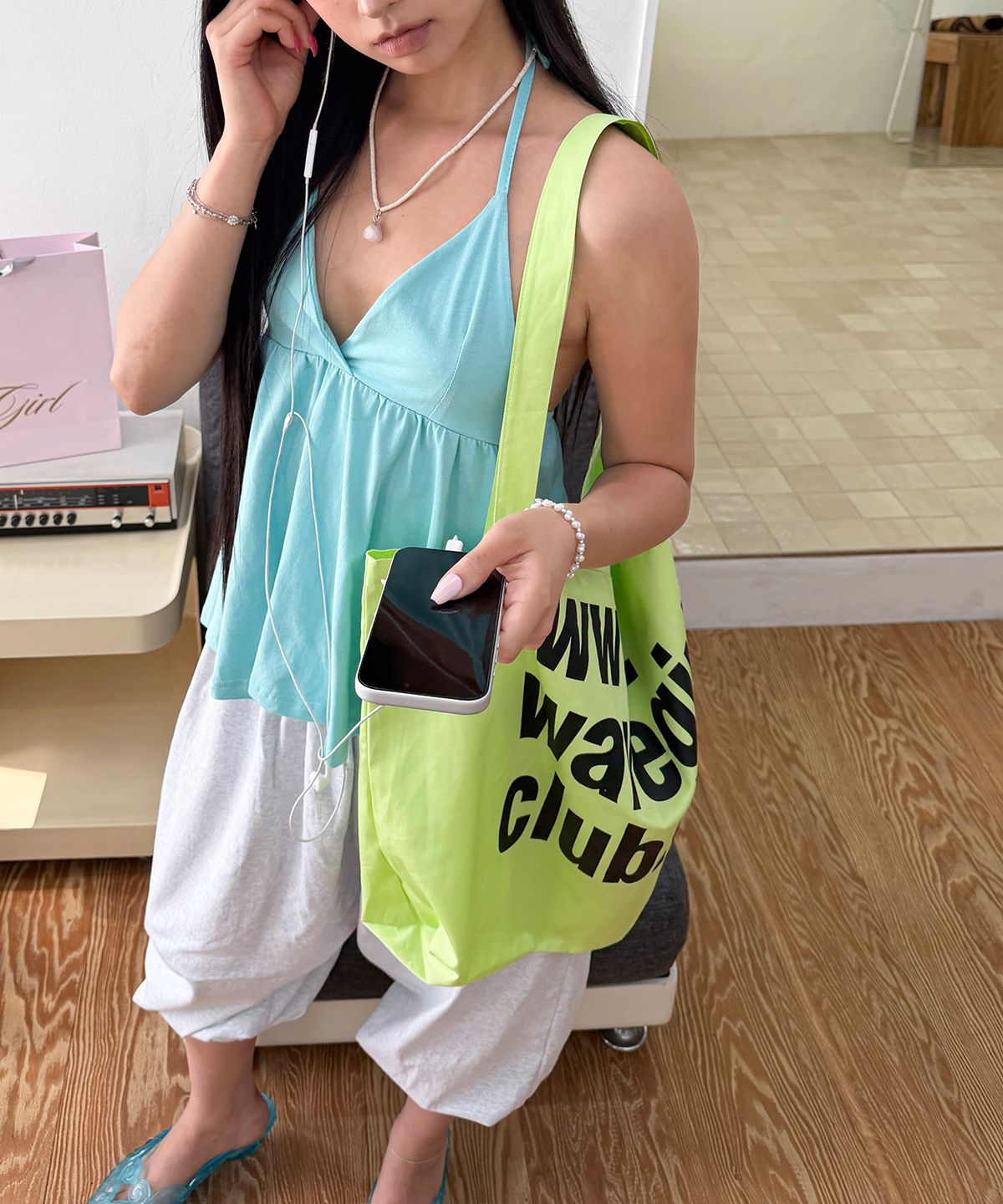 웨이브걸(WAVEGIRL) W club eco bag (5color)