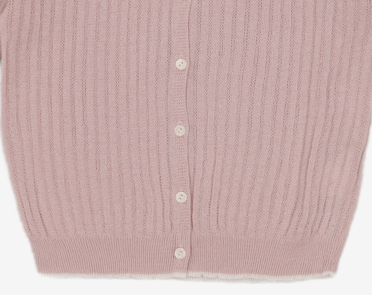스파오(SPAO) (QR) 배색카라 스카시 가디건_SPCKC37W97 FREE