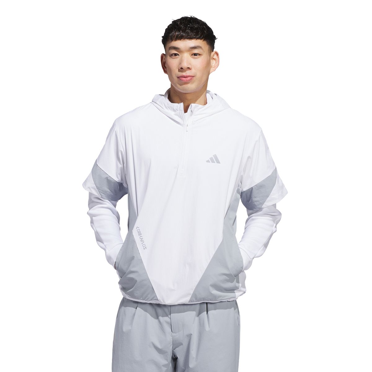 아디다스 골프(ADIDAS GOLF) 코드케이오스 쇼트 슬리브 후디 재킷 KQ7798