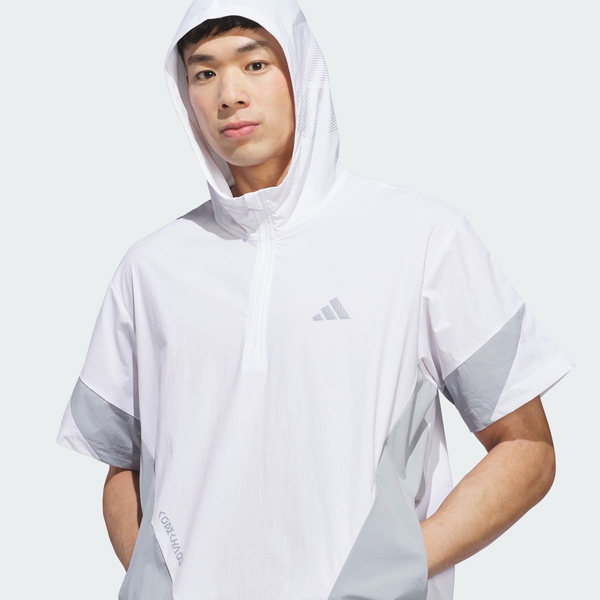 아디다스 골프(ADIDAS GOLF) 코드케이오스 쇼트 슬리브 후디 재킷 KQ7798