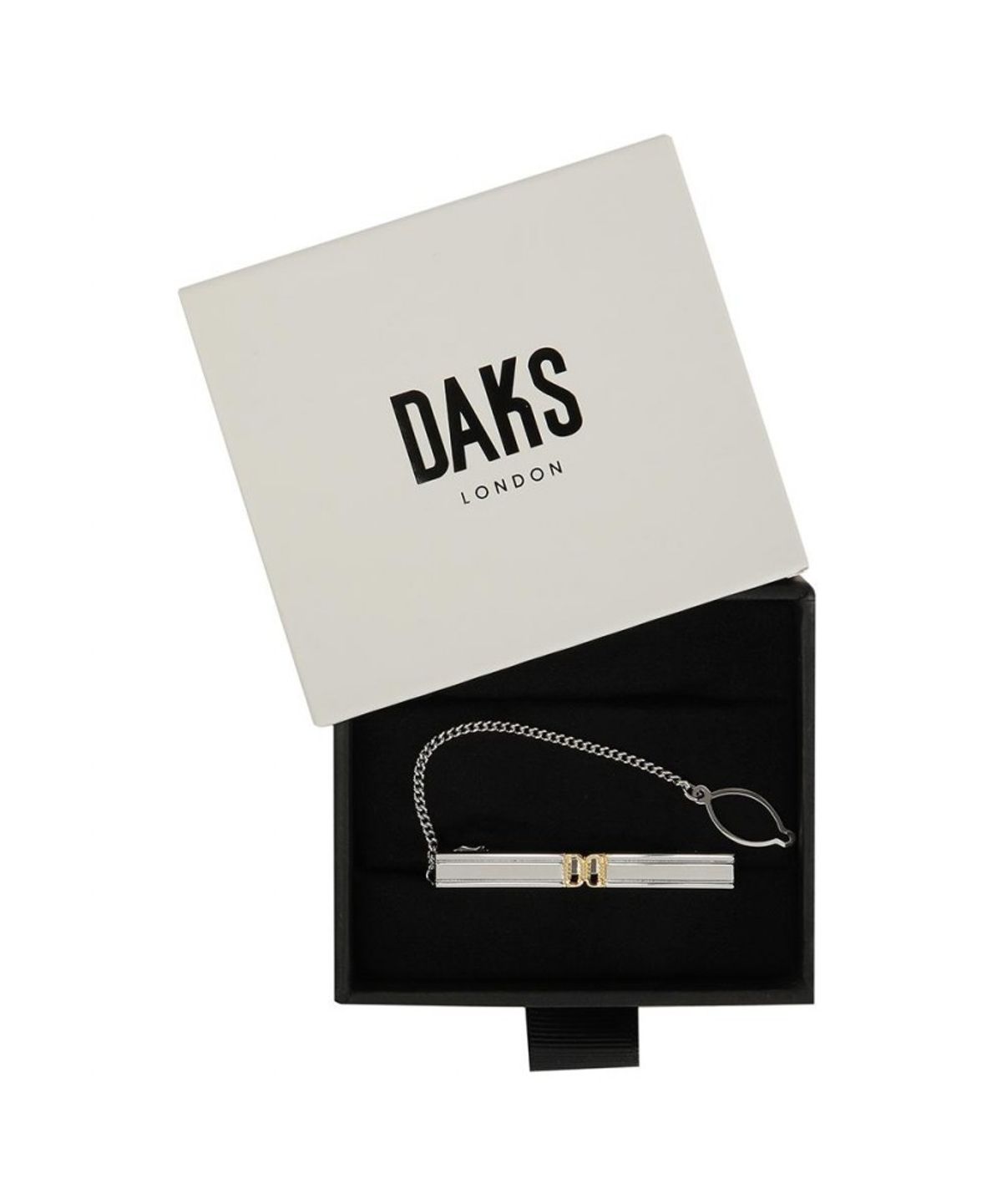 닥스셔츠(DAKS SHIRTS) 백금도금 투톤 타이핀 실버_DMF1ACTP125S1