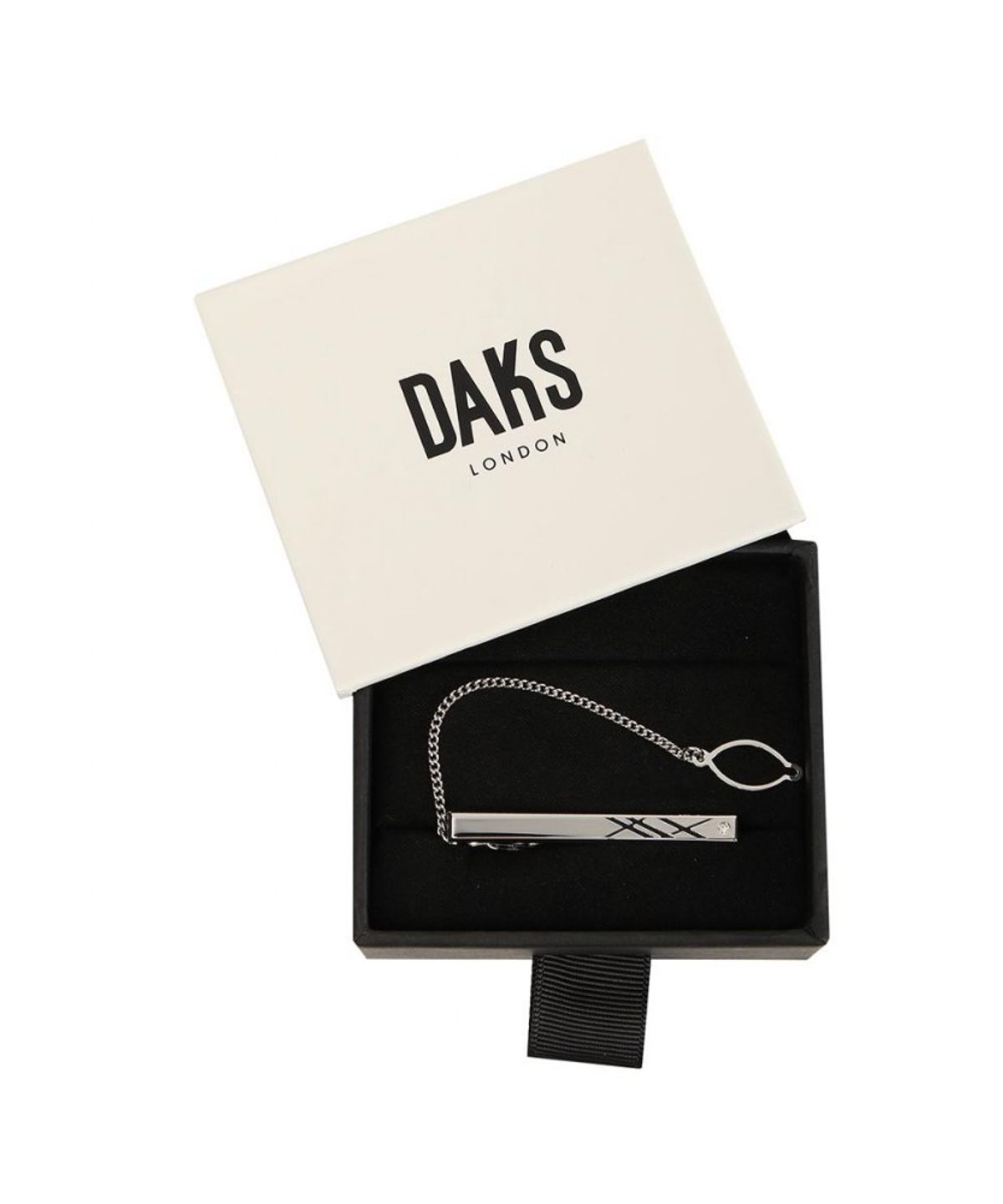 닥스셔츠(DAKS SHIRTS) 백금도금 체크 포인트 타이핀 실버_DMF1ACTP135S1