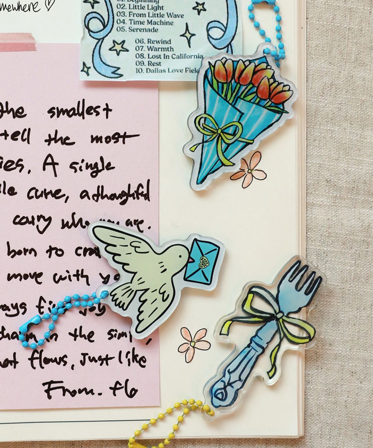 프롬플로(FROMFLO) Hand Drawn Keyring