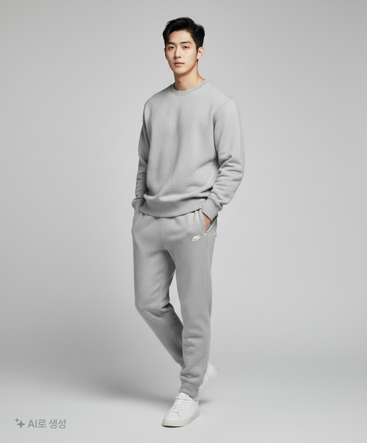 나이키(NIKE) 스포츠웨어 클럽 플리스 팬츠 M - 다크 그레이 헤더:매트 실버:화이트 / BV2708-063 M