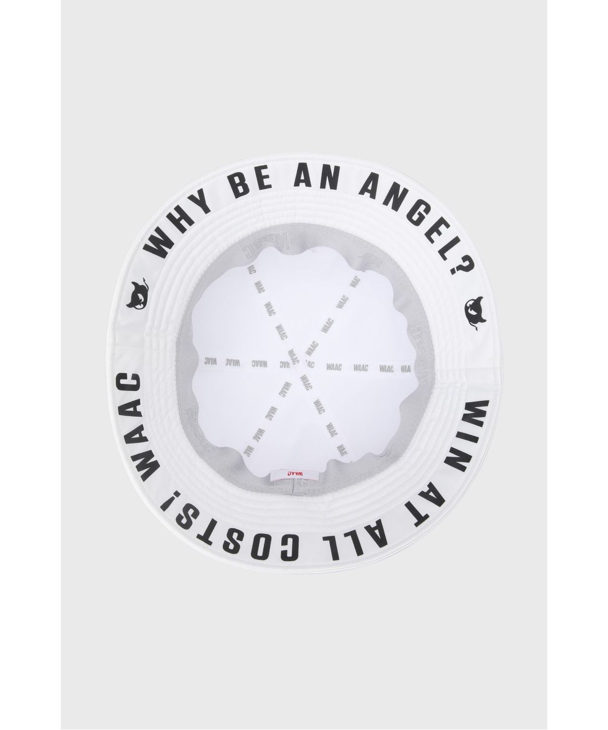 왁(WAAC) Women Slogan Bucket Hat WGRCX26115WHL