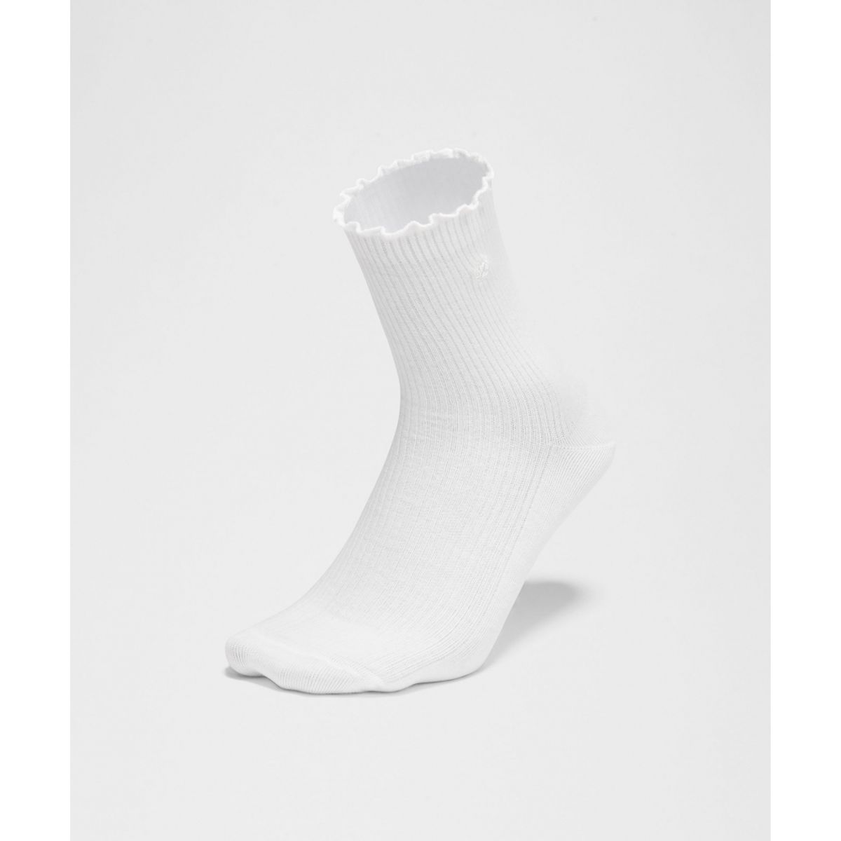 룰루레몬(LULULEMON) 유니섹스 레터스 에지 쿼터 삭스  WHT