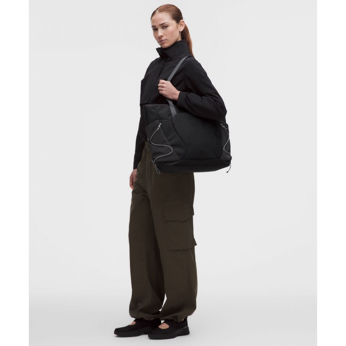 룰루레몬(LULULEMON) 스쿠바 토트백 19.5L *파라코드  BLK GGRE FEGY