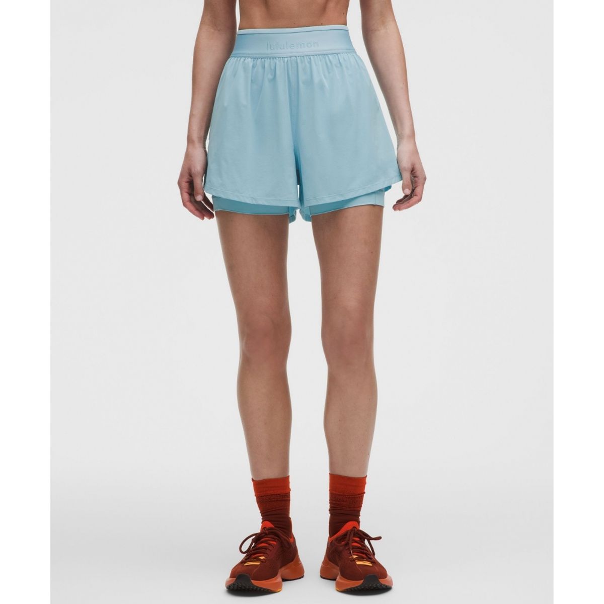 룰루레몬(LULULEMON) 라이선스 투 트레인 슈퍼 하이라이즈 라인드 쇼츠 3.5inch  SEAF
