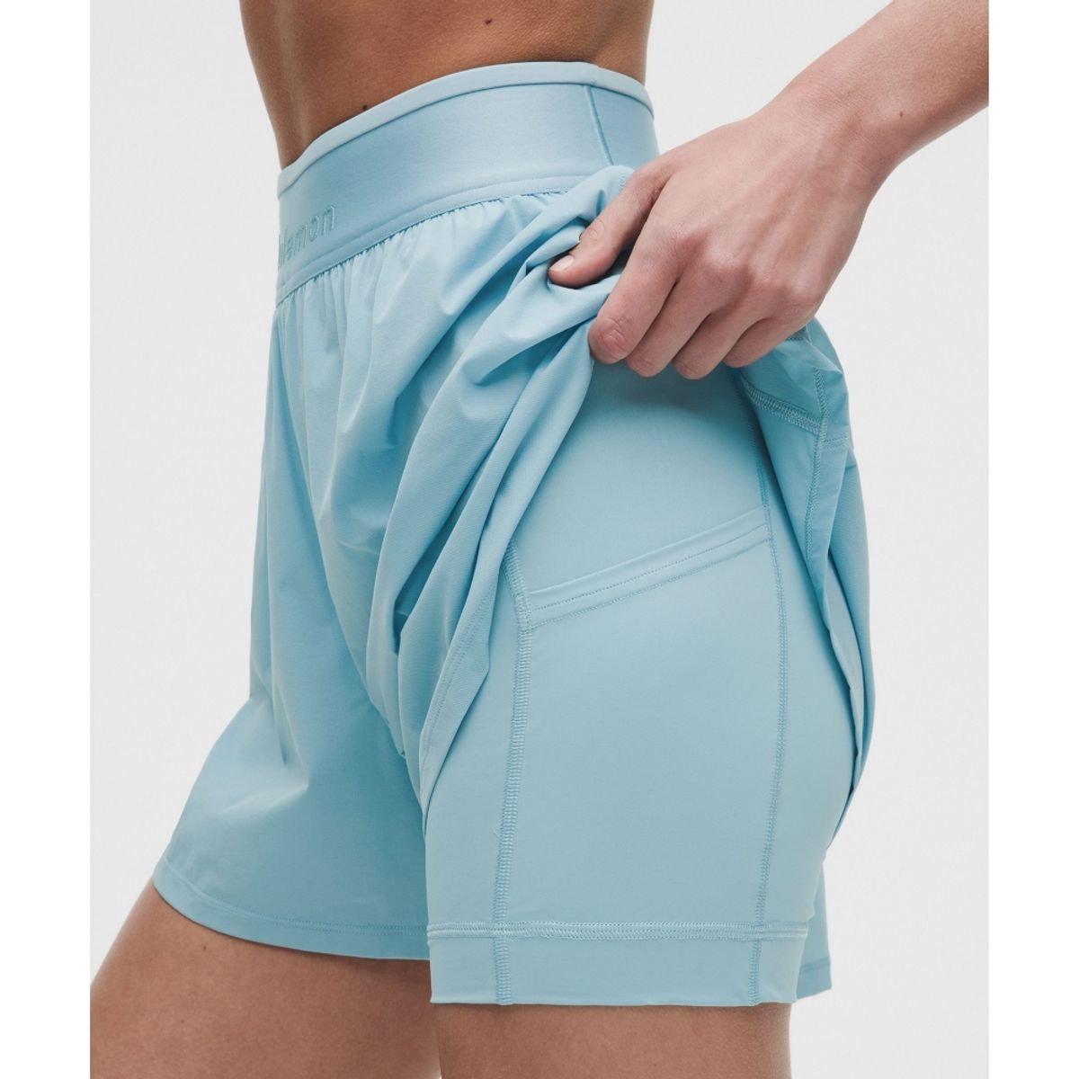 룰루레몬(LULULEMON) 라이선스 투 트레인 슈퍼 하이라이즈 라인드 쇼츠 3.5inch  SEAF